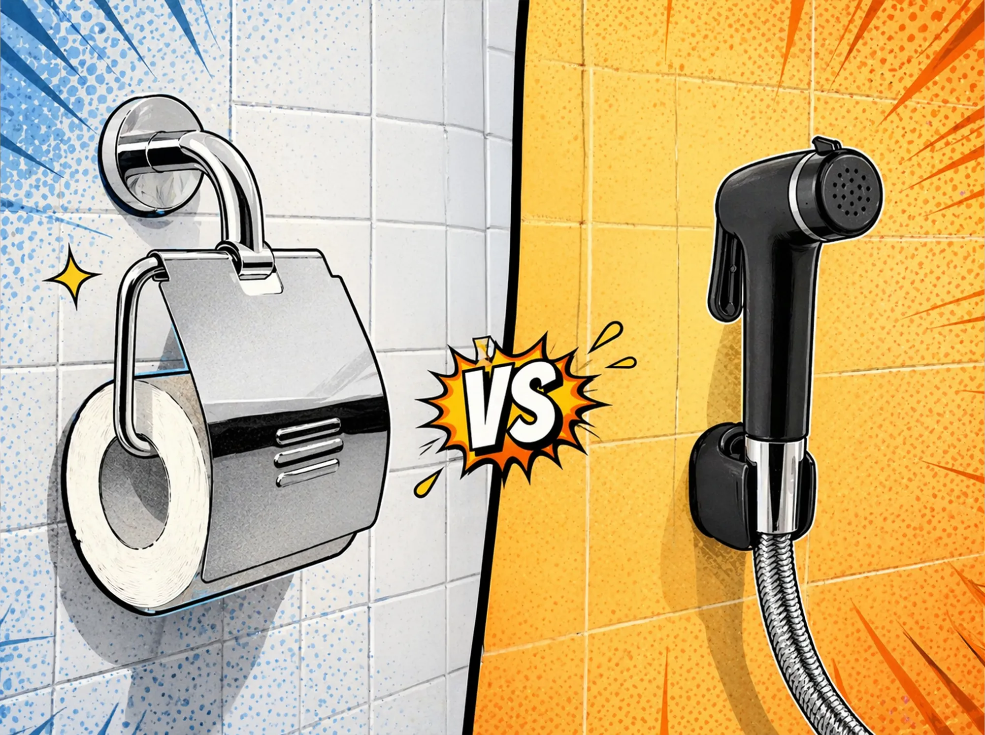 Toilet paper vs Health Faucets!