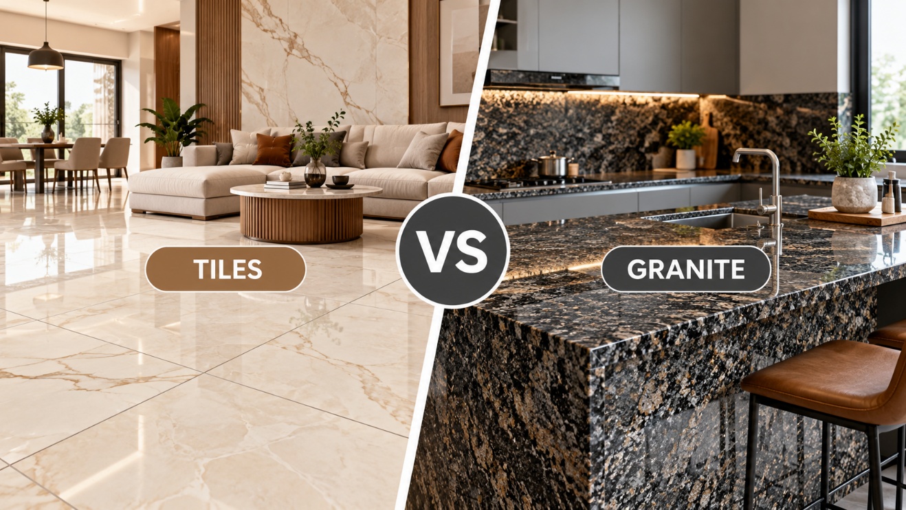 Tiles vs Granite: Key Differences & Which is Better for Flooring?