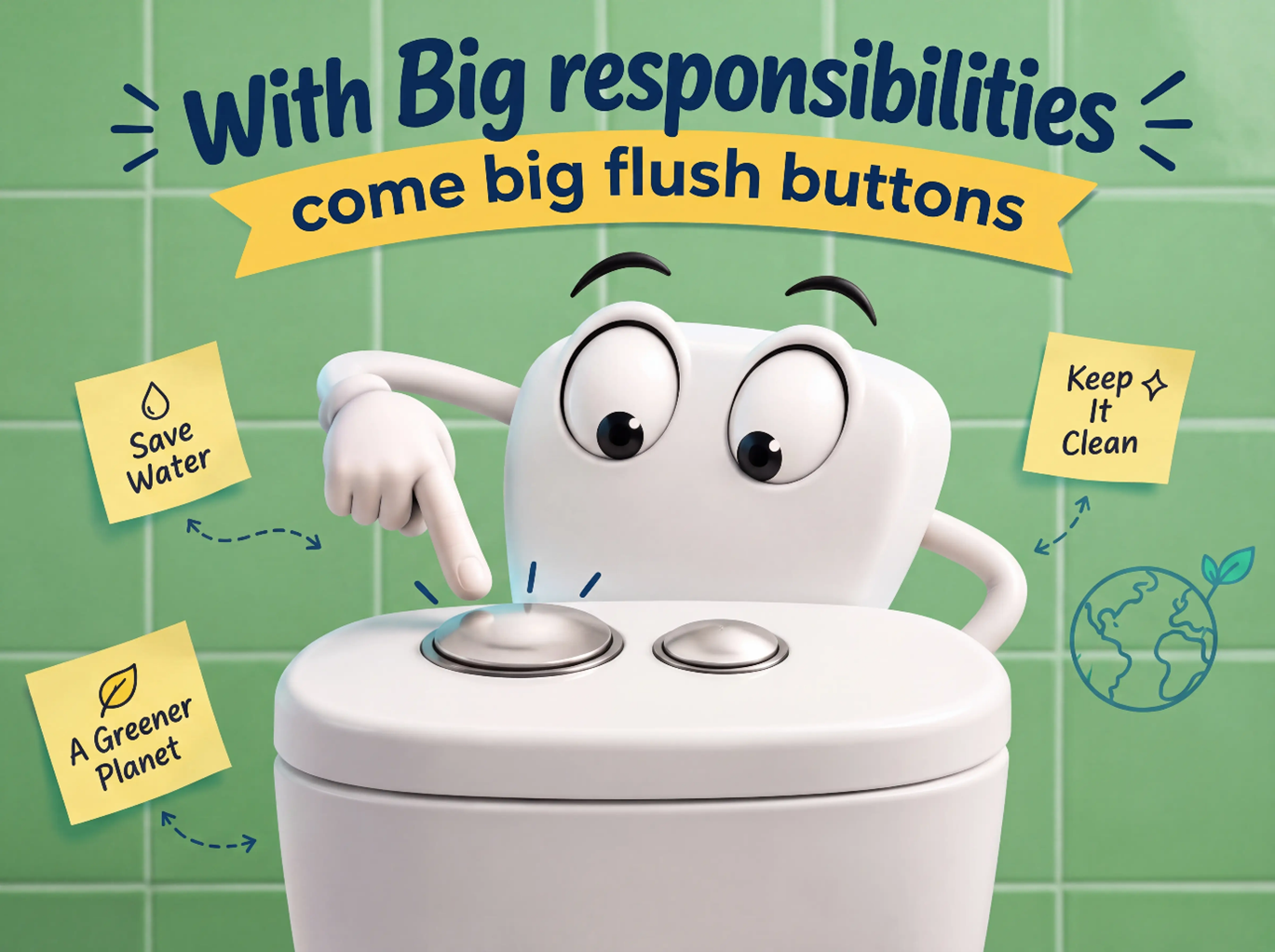 Why do you have 2 buttons to flush?