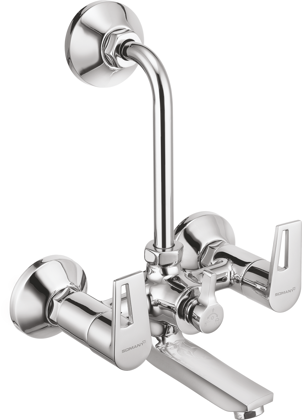 SPLASH 20MM WALL MIXER L BEND