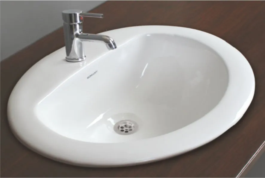 Counter Top Oval Basin 525X440 BATHWARE for Basin Area — Somany Somany Collection collection