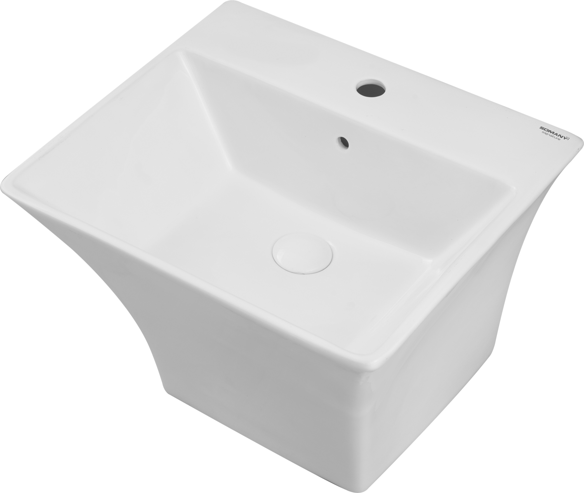 Orchid Wall Mount Half Pedestal Basin