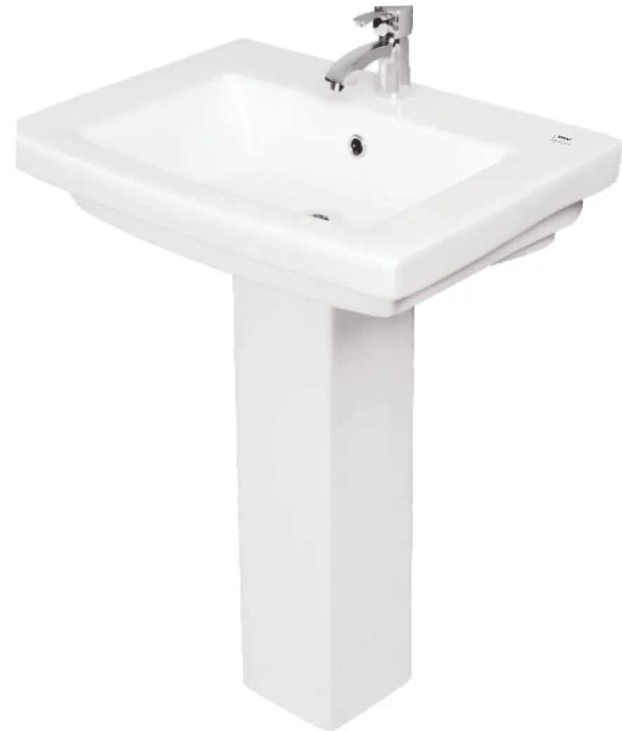 Pluto Full Pedestal BATHWARE for Basin Area — Somany Signature Collection collection