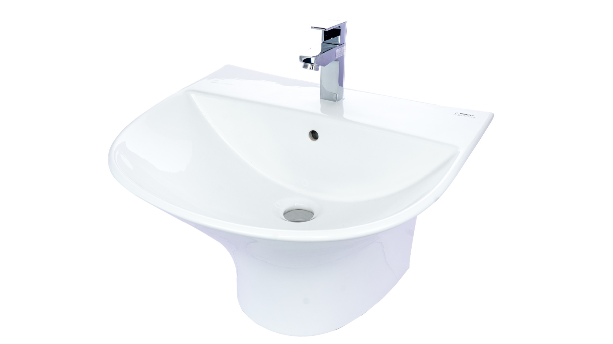 Stephy One Piece Half Pedestal Basin
