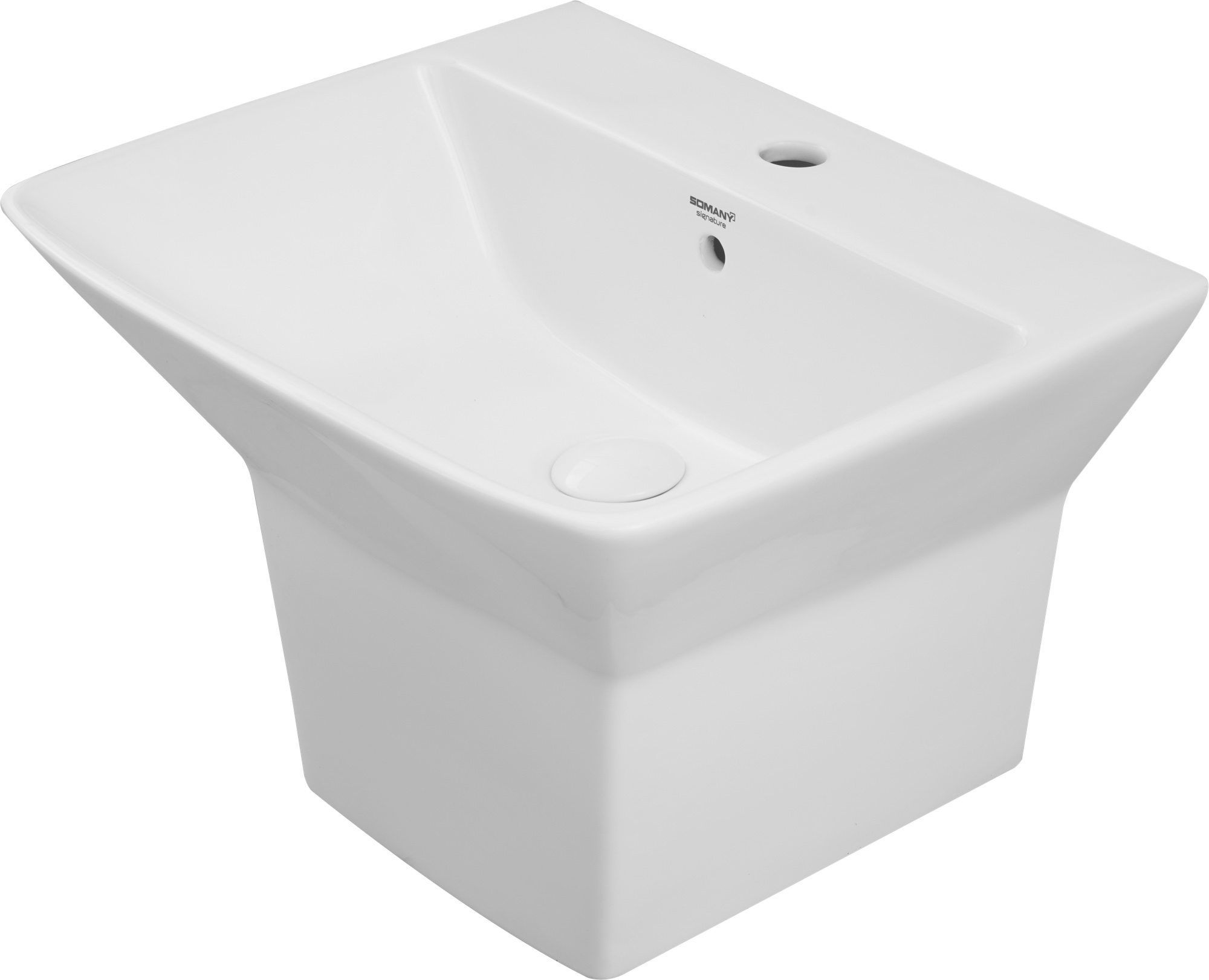 Ryno One Piece Half Pedestal Basin