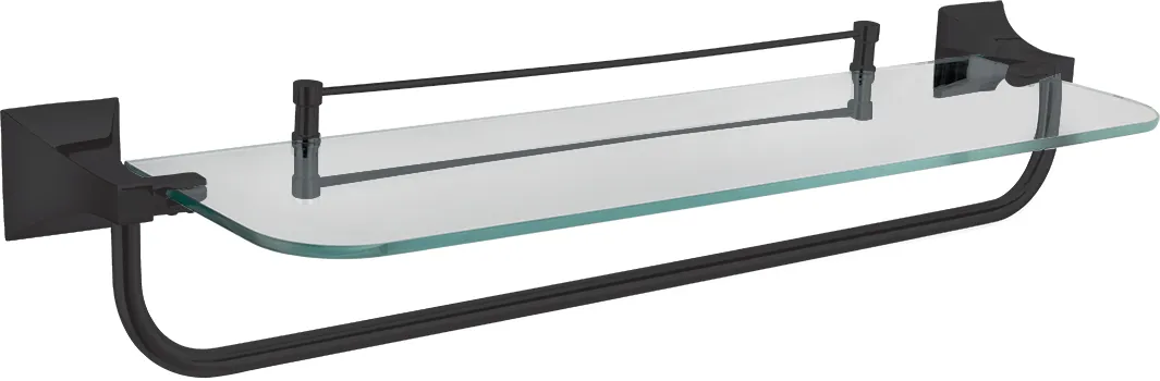 Giza Glass Towel Rack Cum Shelf BATHWARE
