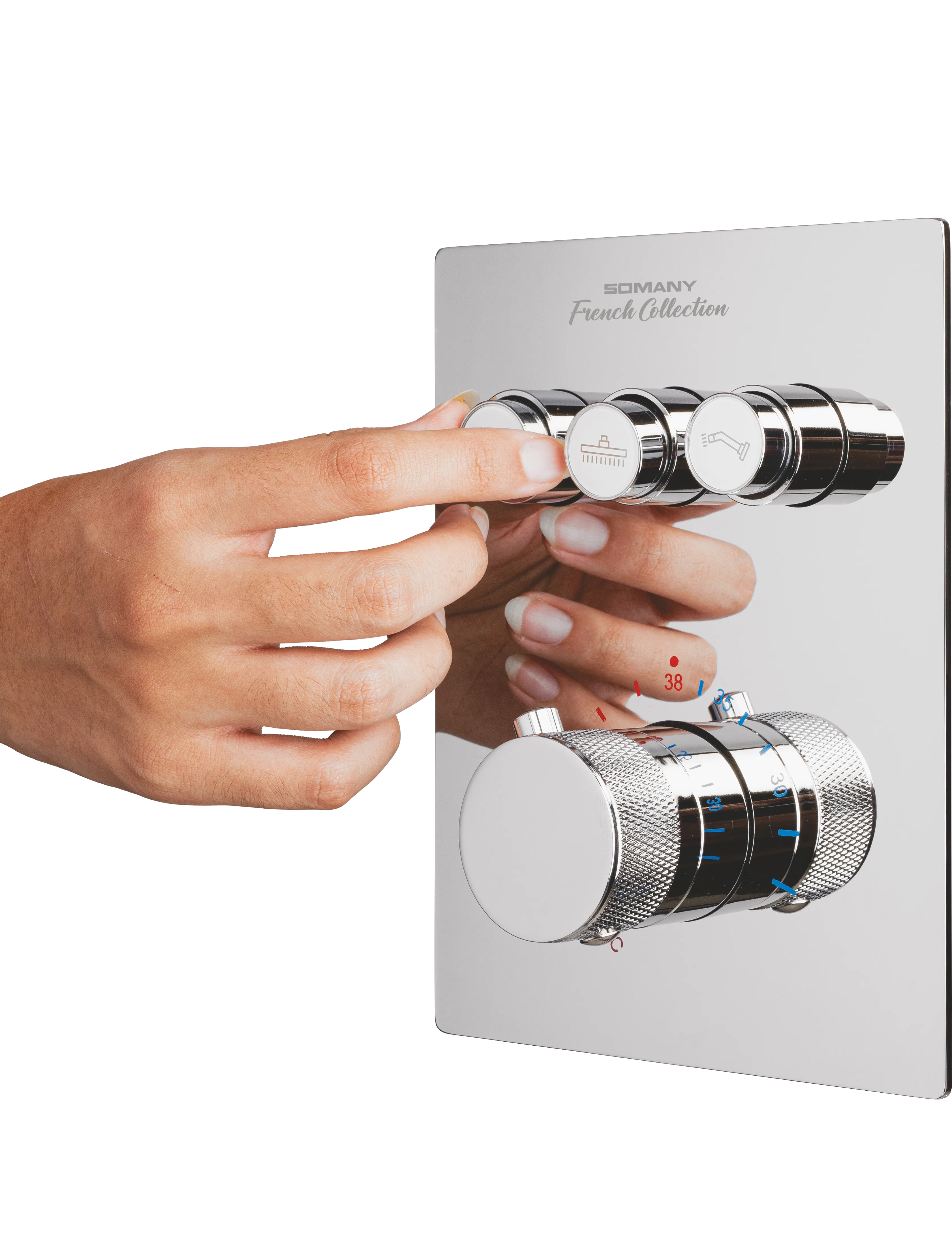 3 Way Thermostatic Diverter BATHWARE