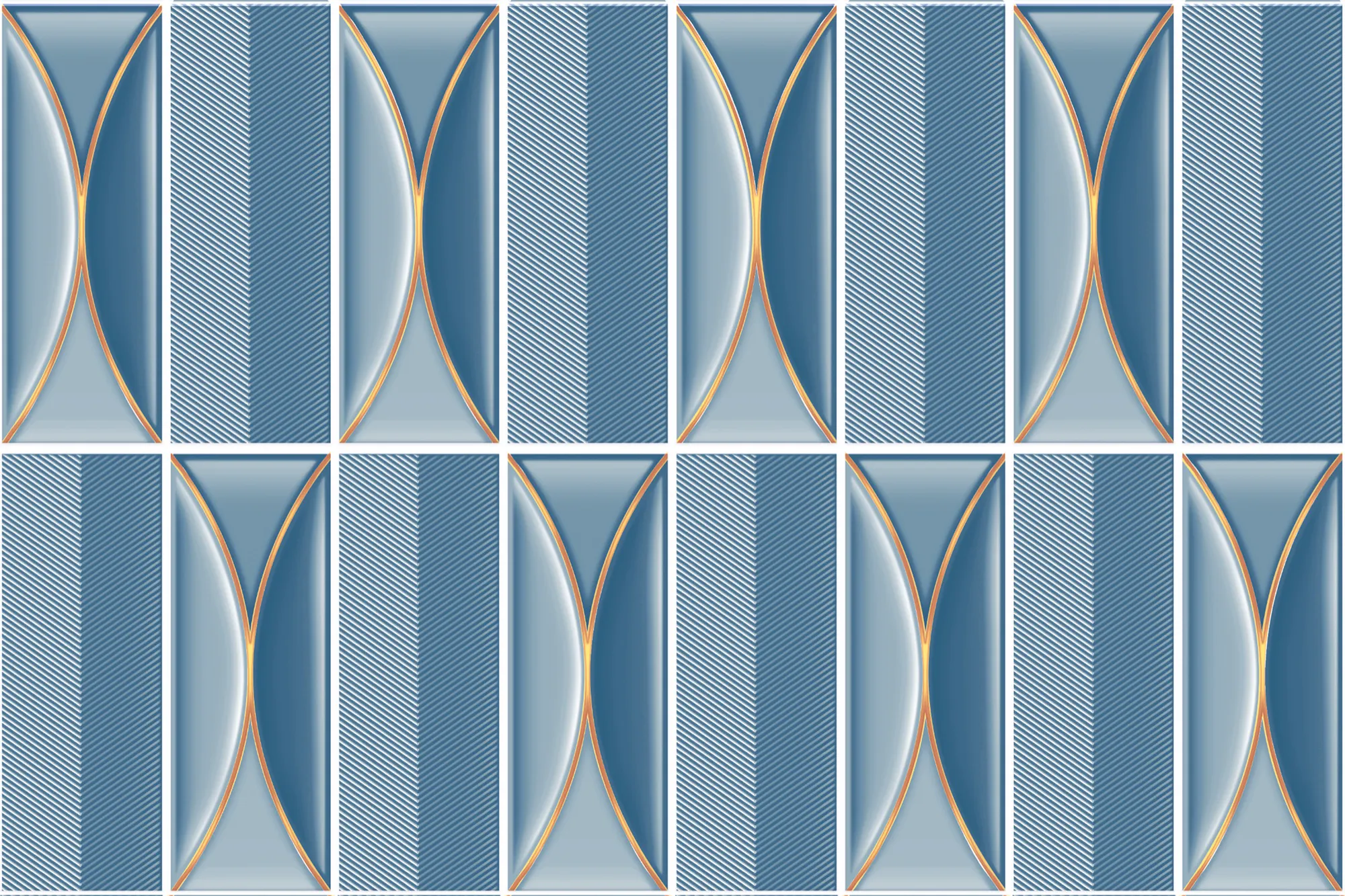 CATON BLUE DARK tiles for Wall — Somany Glosstra collection