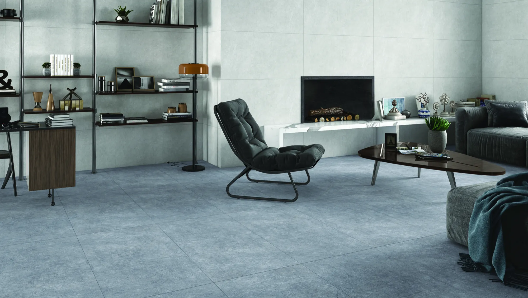 BON NUBE GREY DARK VC CERAMIC for Floor — Somany Marvela FlorTuff collection