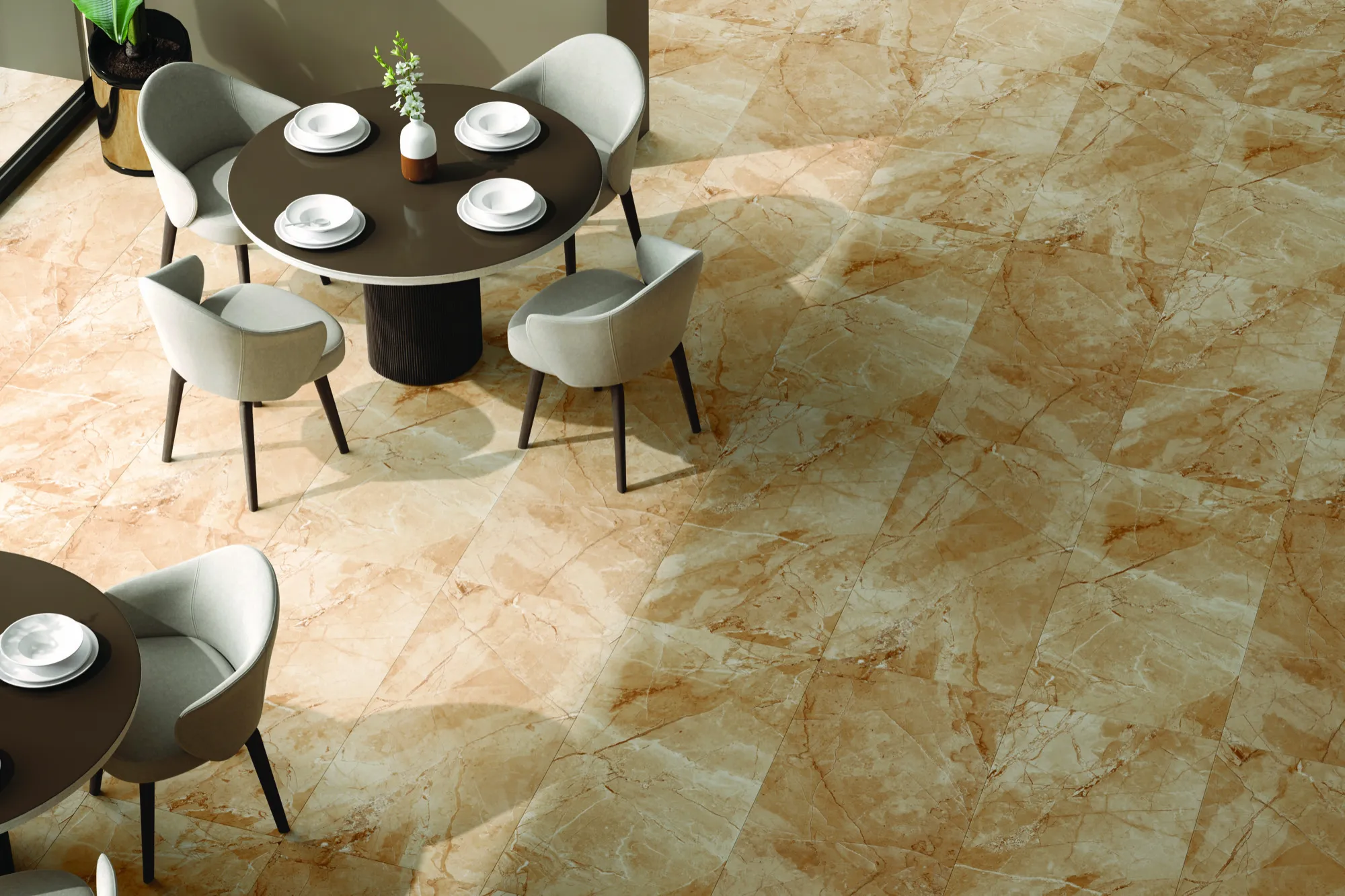 BON MIJARES TAN CR CERAMIC for Floor — Somany BON SERIES collection