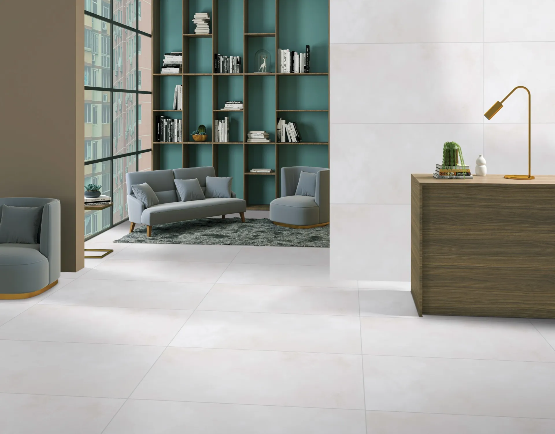 BON REGULUS WHITE CERAMIC for Floor — Somany BON SERIES collection