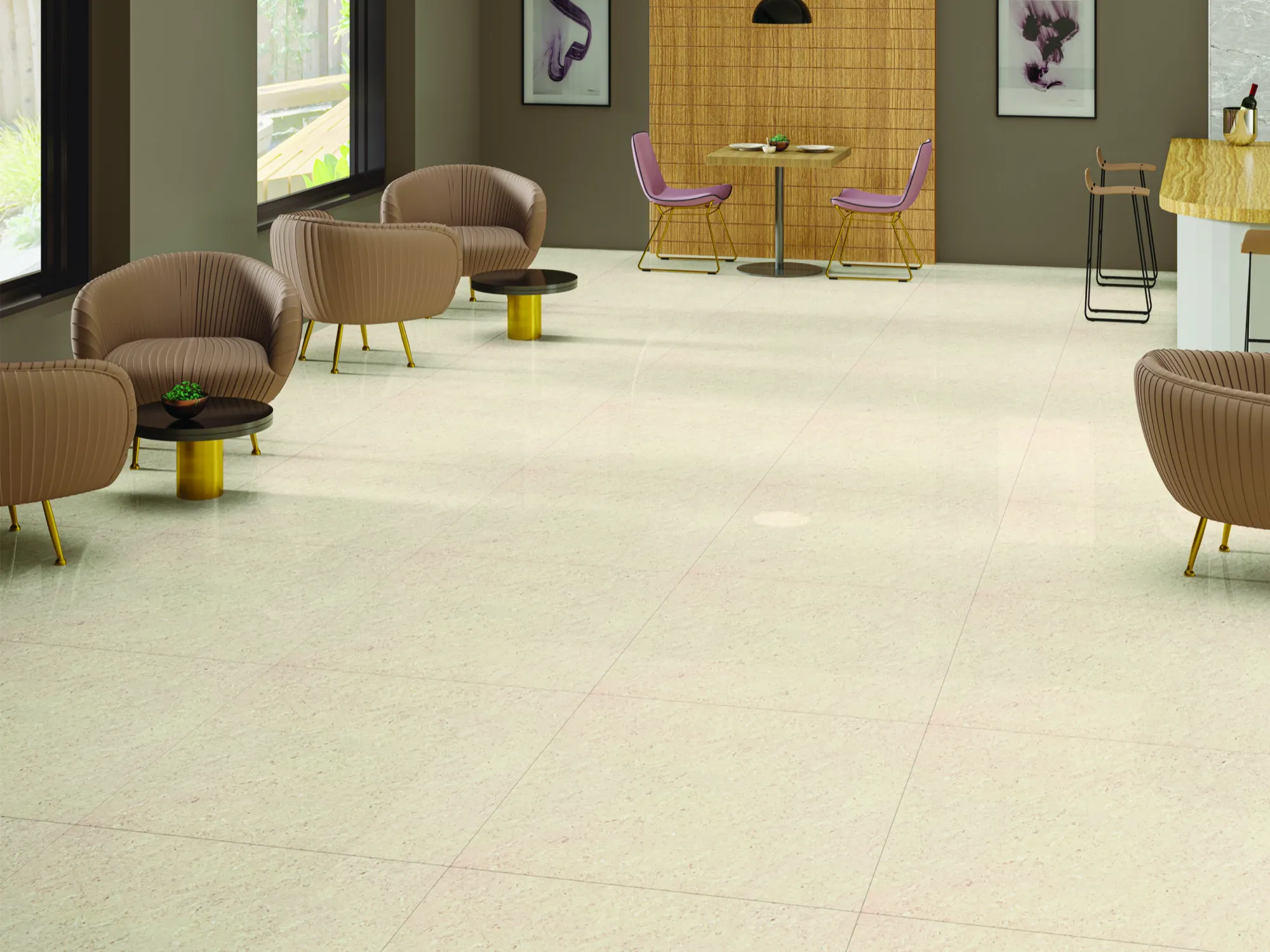 NEO TUSCAN BEIGE PVT for Wall, Floor — Somany Ultra Charge collection