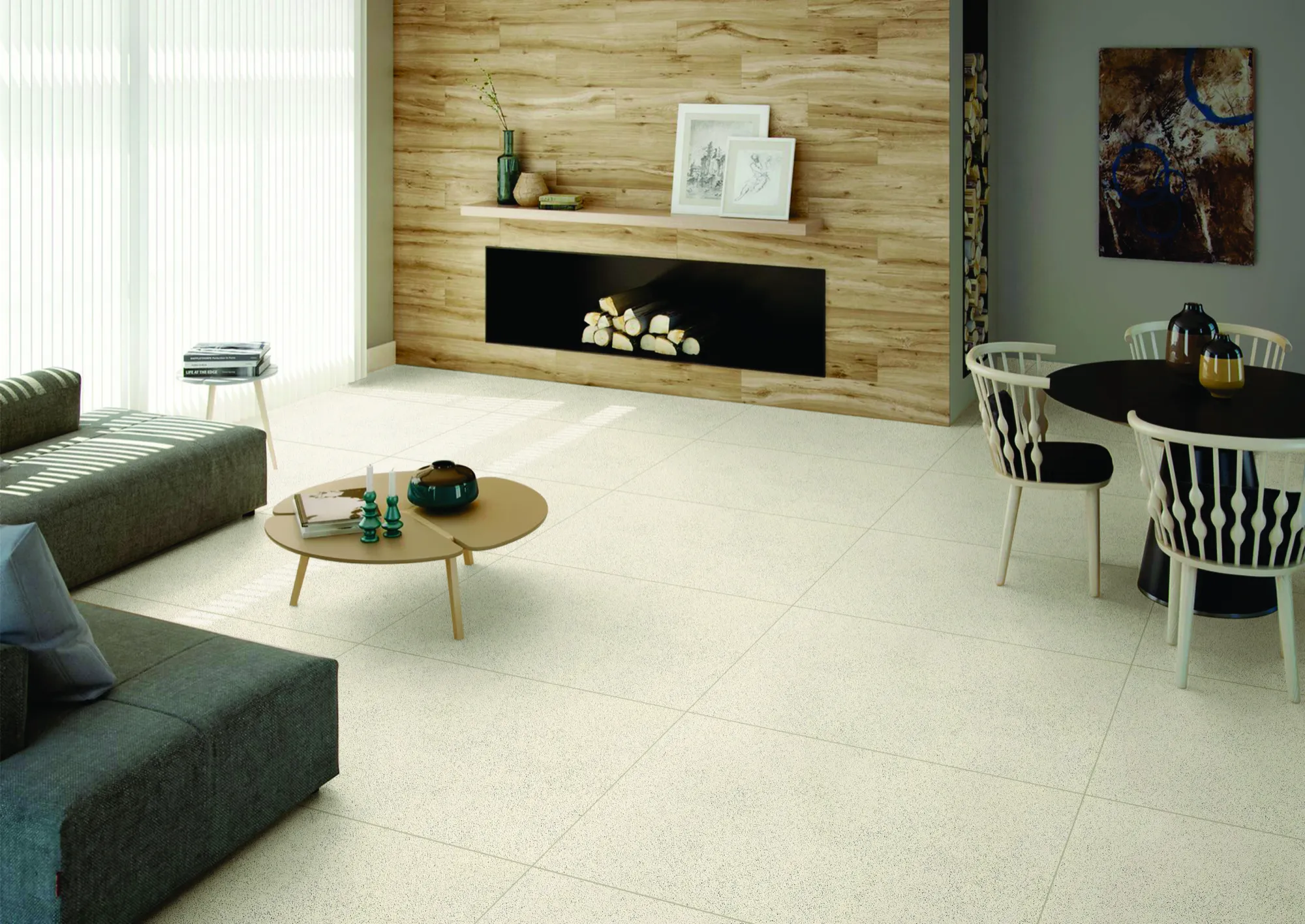 LARGO TECHSTONE BIANCO PVT for Floor — Somany ULTRA CHARGE collection