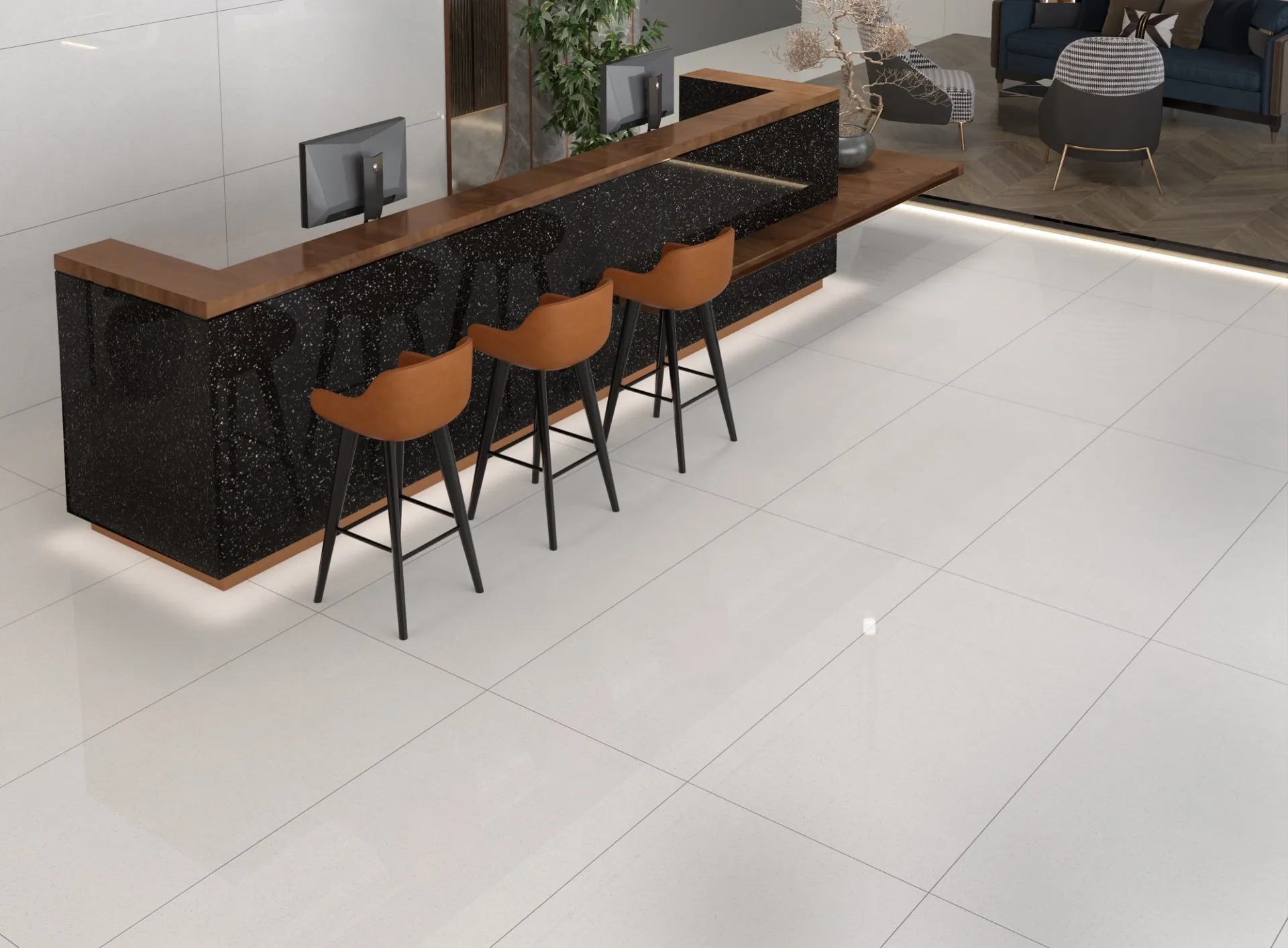 FB VEGA WHITE POLISH PVT for Wall, Floor — Somany Tech Homogenea collection