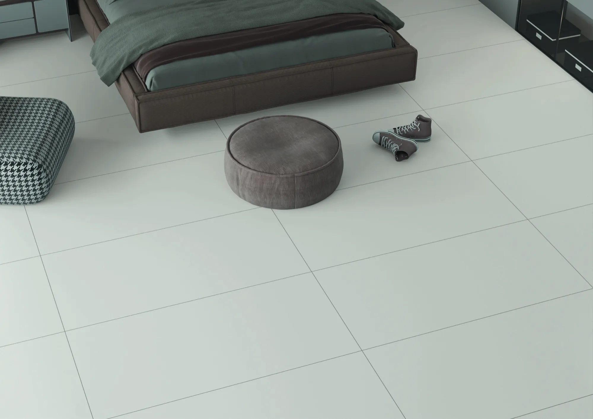 FB DAZEL LIGHT GREY MATT PVT for Floor — Somany TECH HOMOGENEA collection