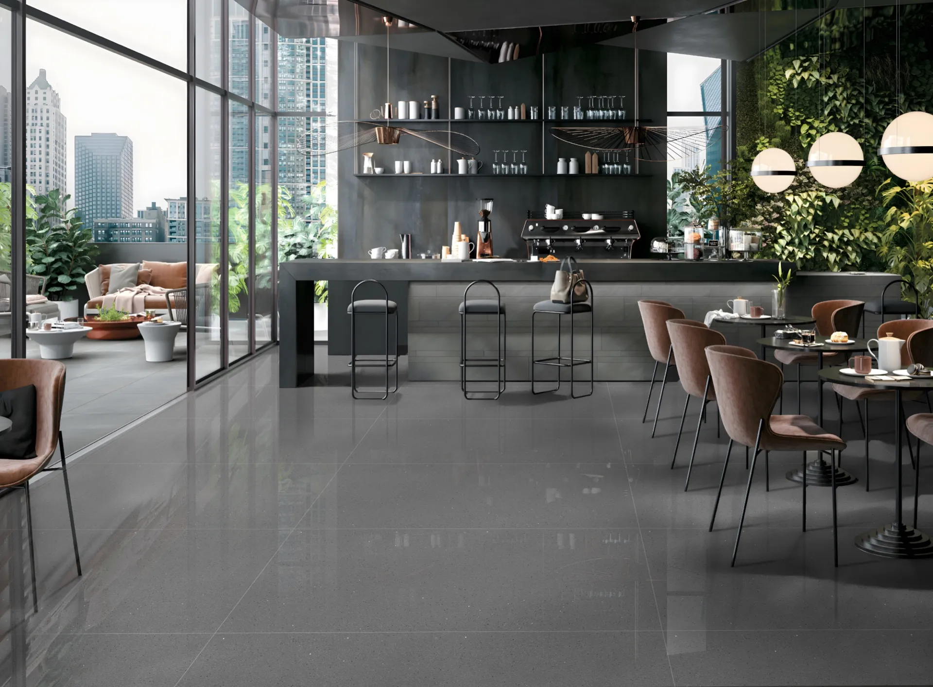 FB NOVATO SAGA GREY POLISH PVT for Wall, Floor — Somany Tech Homogenea collection