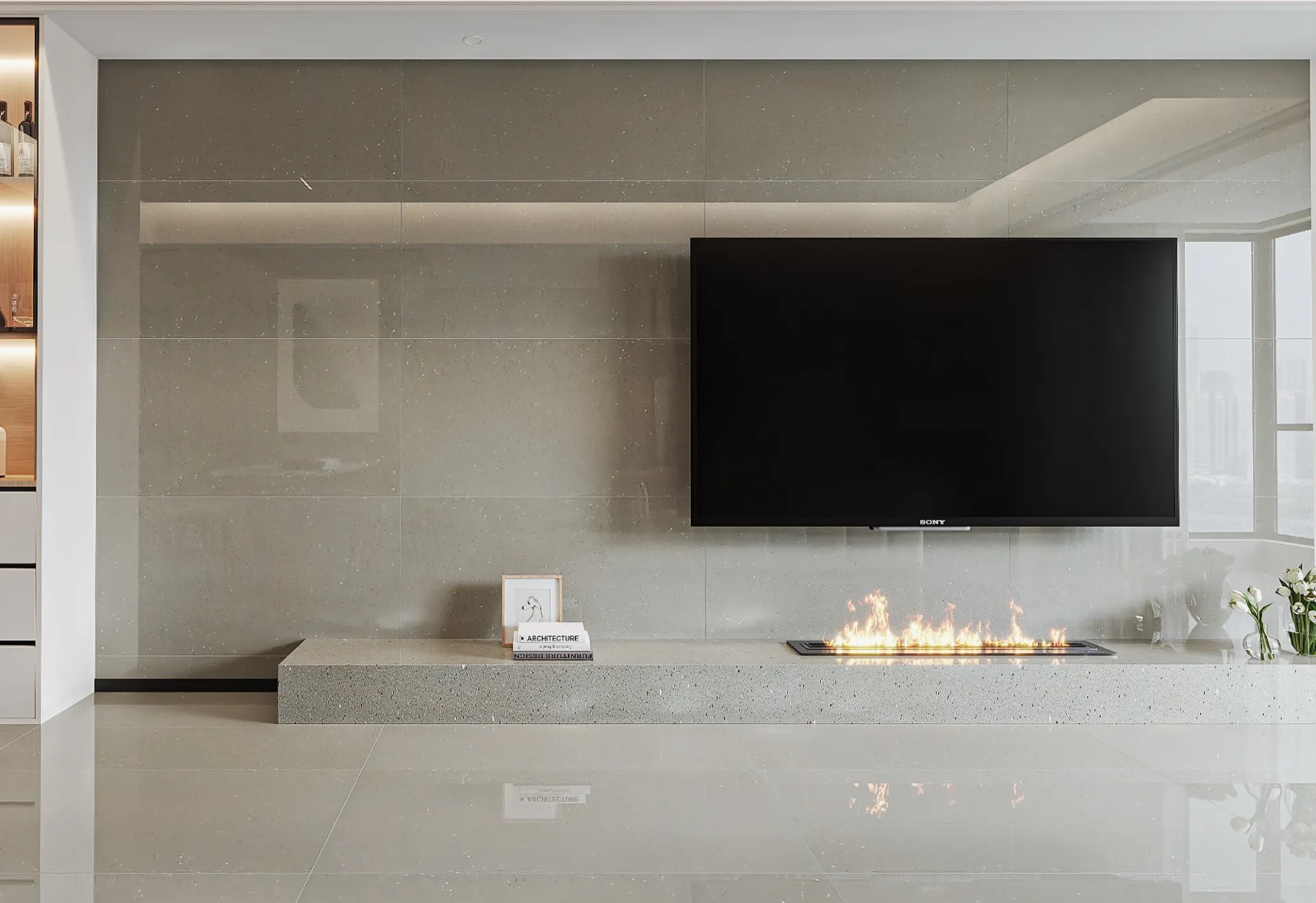 FB NOVATO SAGA OLIVE POLISH PVT for Wall, Floor — Somany Tech Homogenea collection