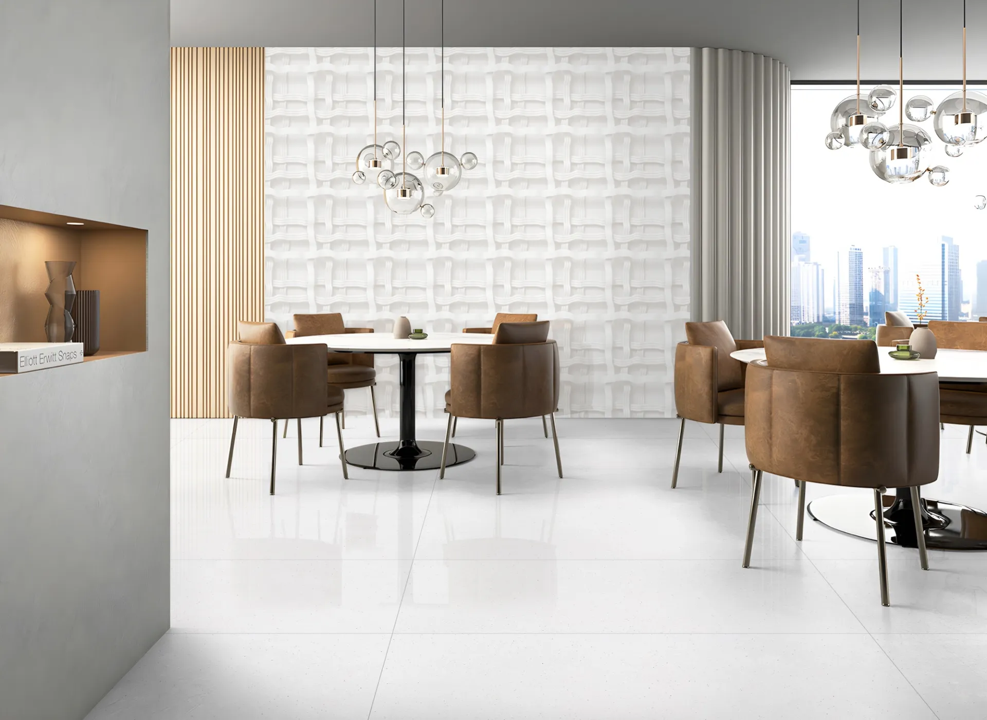 FB NOVATO SAGA WHITE POLISH PVT for Wall, Floor — Somany Tech Homogenea collection