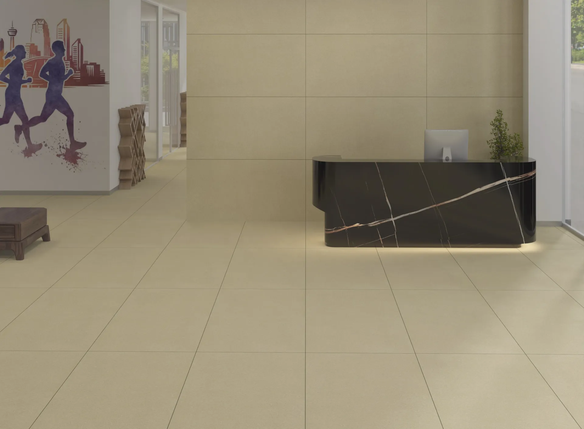 FB VEGA BUTTER MATT PVT for Floor — Somany TECH HOMOGENEA collection