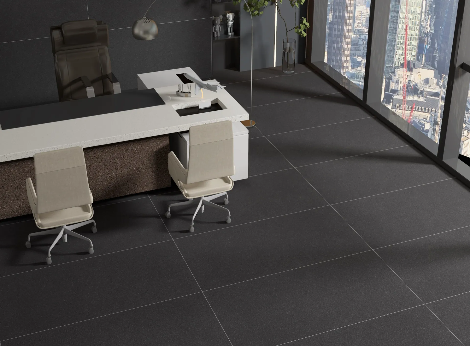 FB VEGA NERO MATT PVT for Floor — Somany TECH HOMOGENEA collection