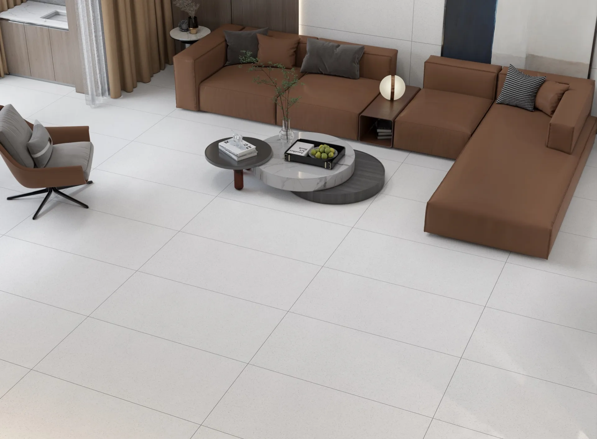FB VEGA WHITE MATT PVT for Floor — Somany TECH HOMOGENEA collection