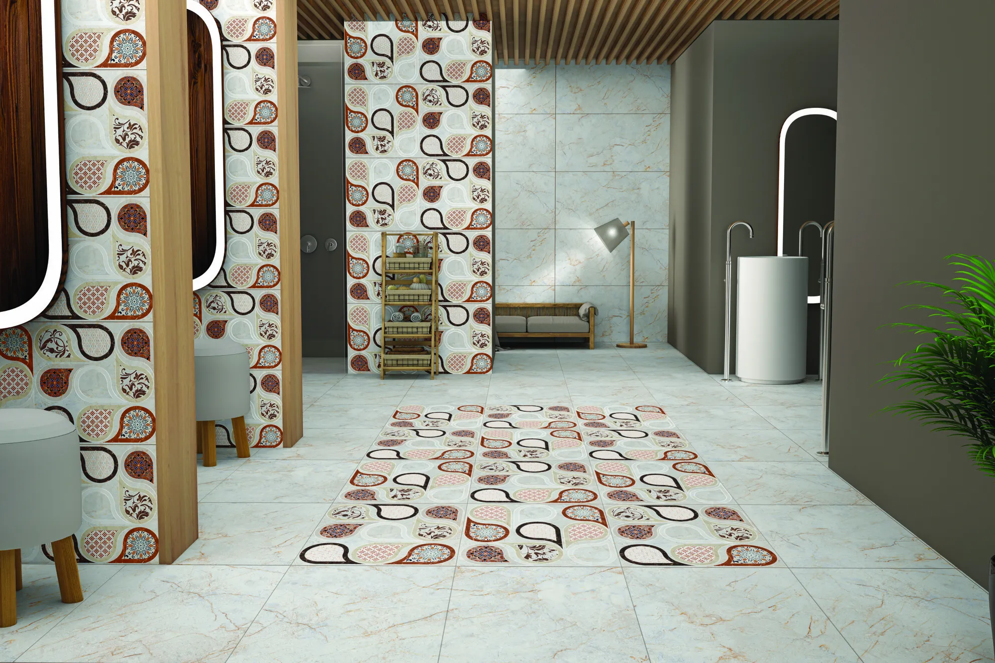 GRANDE REPLIQ GAVIN CREMA FP GVT for Wall, Floor — Somany TESORO collection
