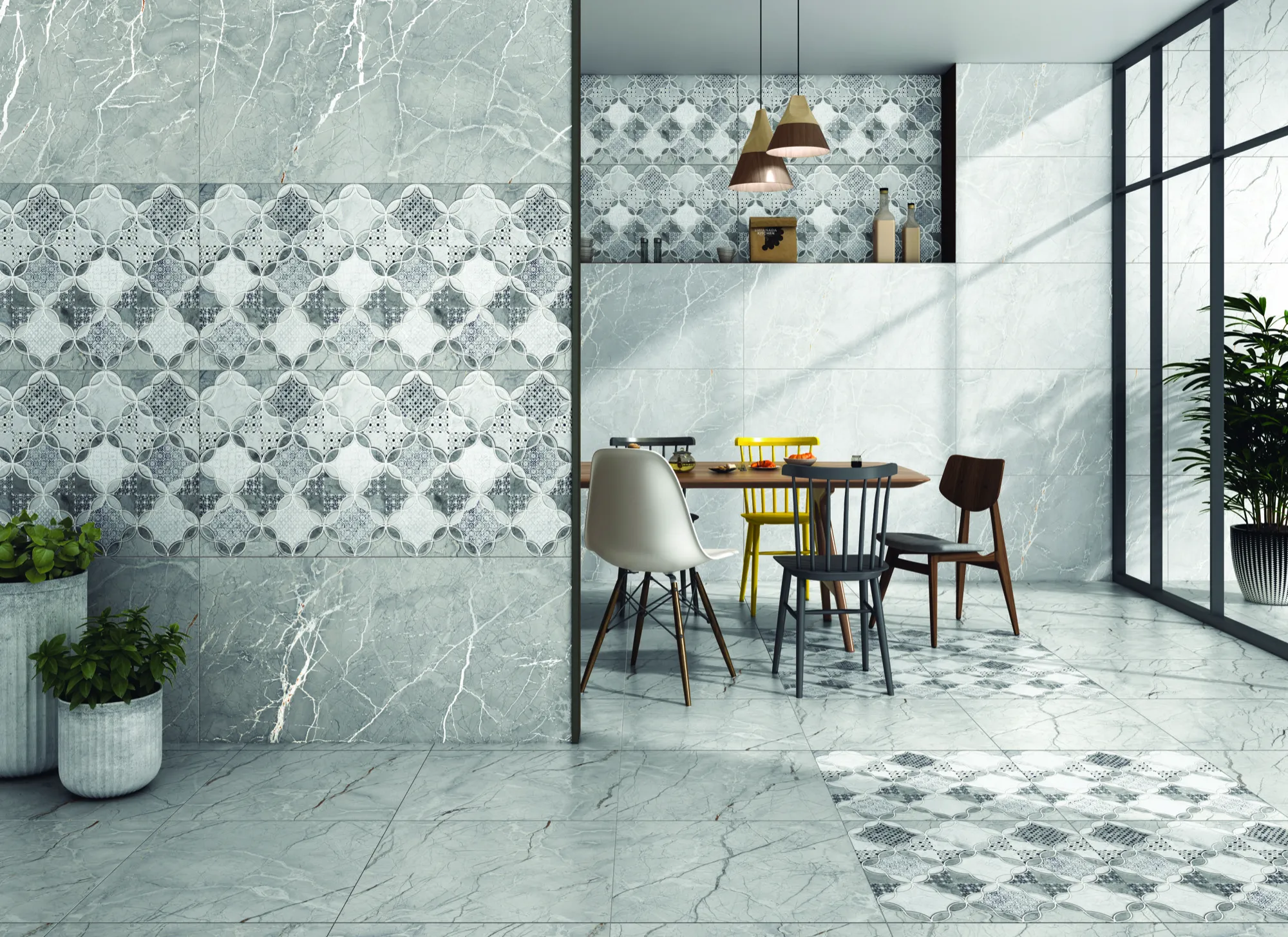 GRANDE REPLIQ COLISEUM LIGHT GREY FP GVT for Wall, Floor — Somany TESORO collection