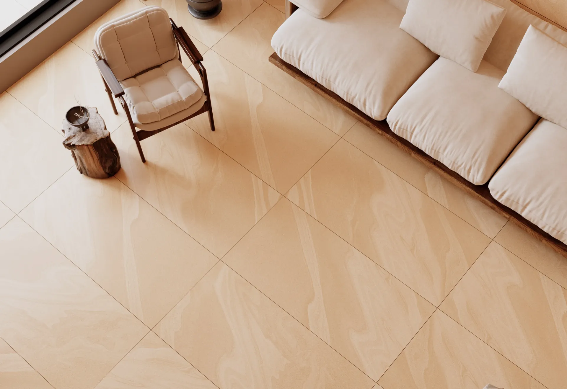 AERON AUREA BEIGE GVT for Wall, Floor — Somany TESORO collection