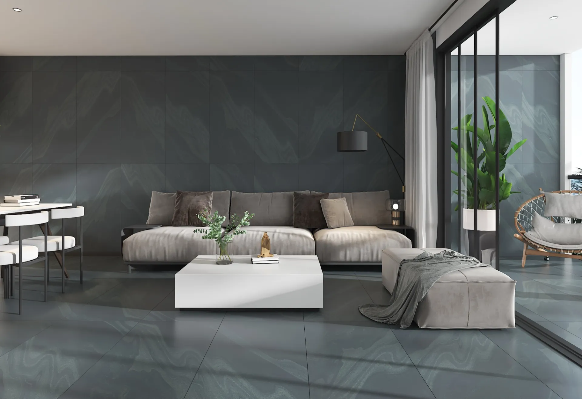 AERON AUREA OLIVE GVT for Wall, Floor — Somany TESORO collection