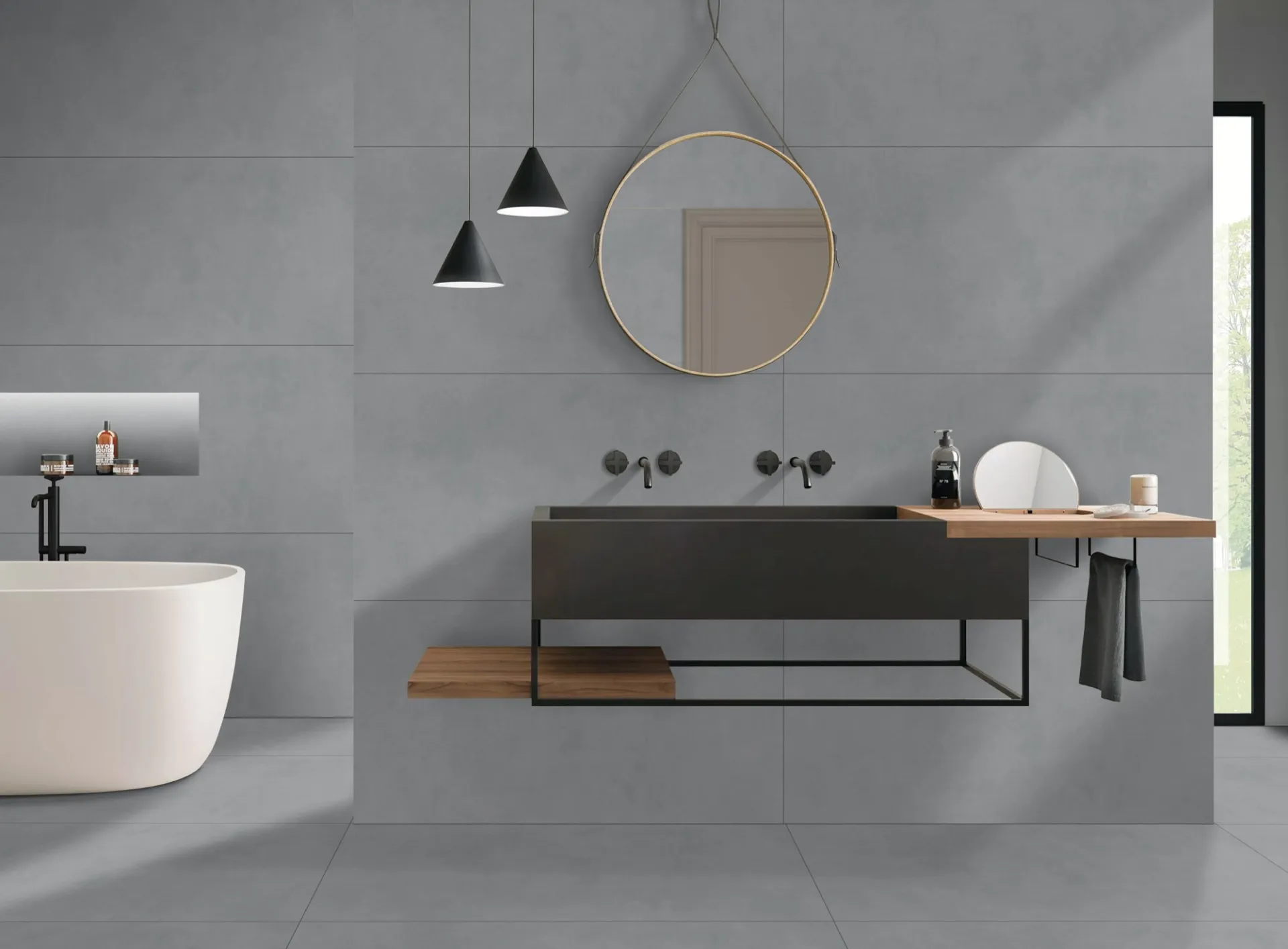 GRANDE CHROMAT CLAY ROBUSTO GVT for Wall, Floor — Somany TESORO collection