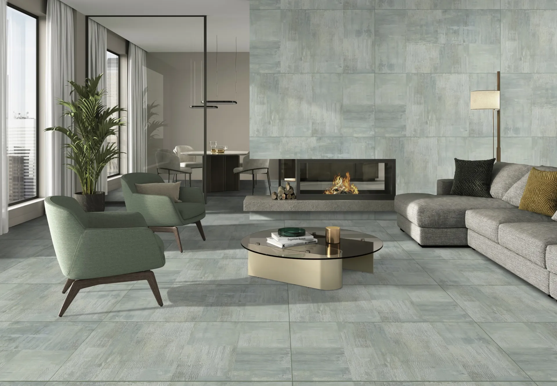 GRANDE TEXTUS AQUA ET GLS GVT for Wall, Floor — Somany ETERNASTONE collection