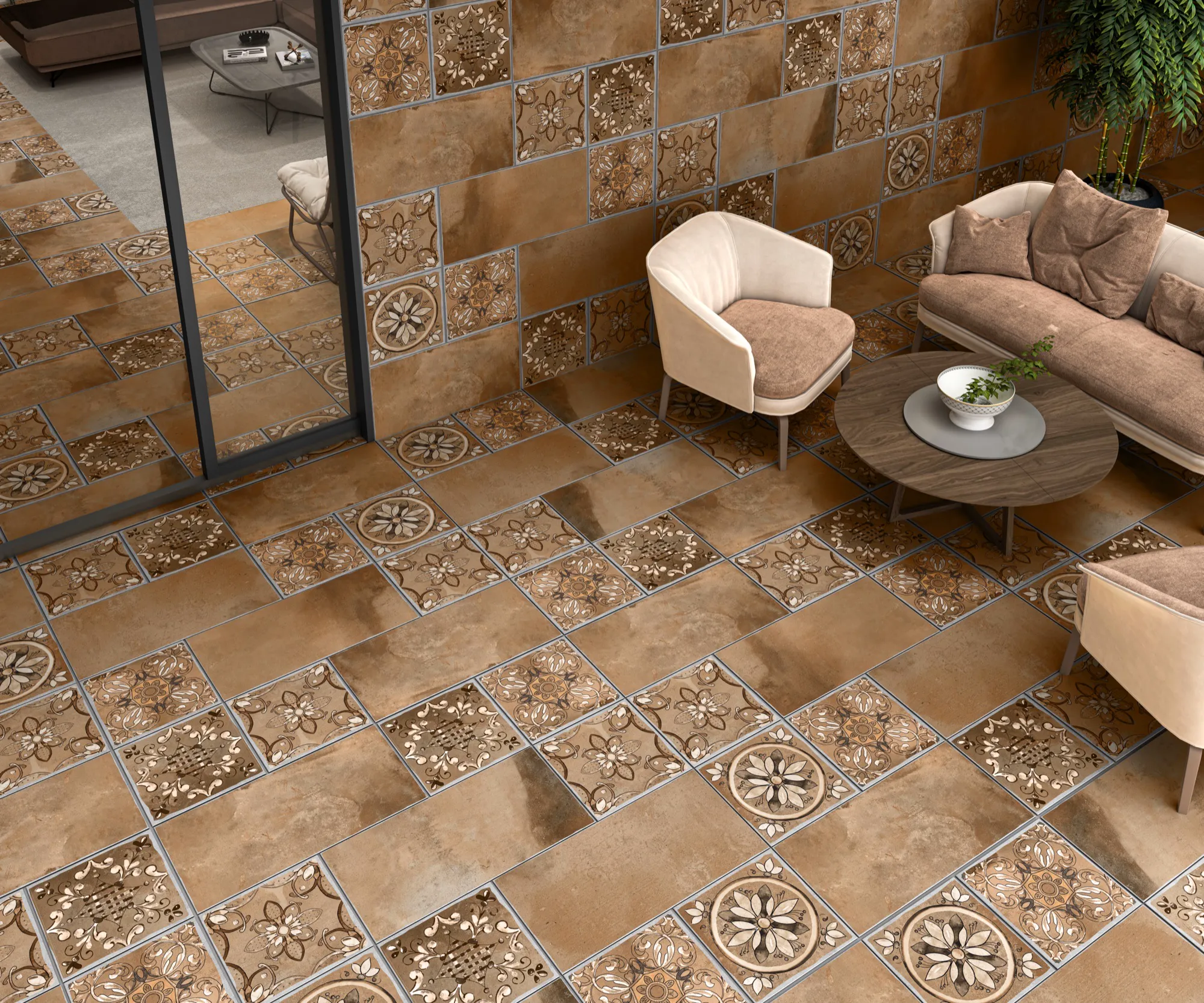 KALAHARI ELITE DECO VIRTUS BROWN GVT for Wall, Floor