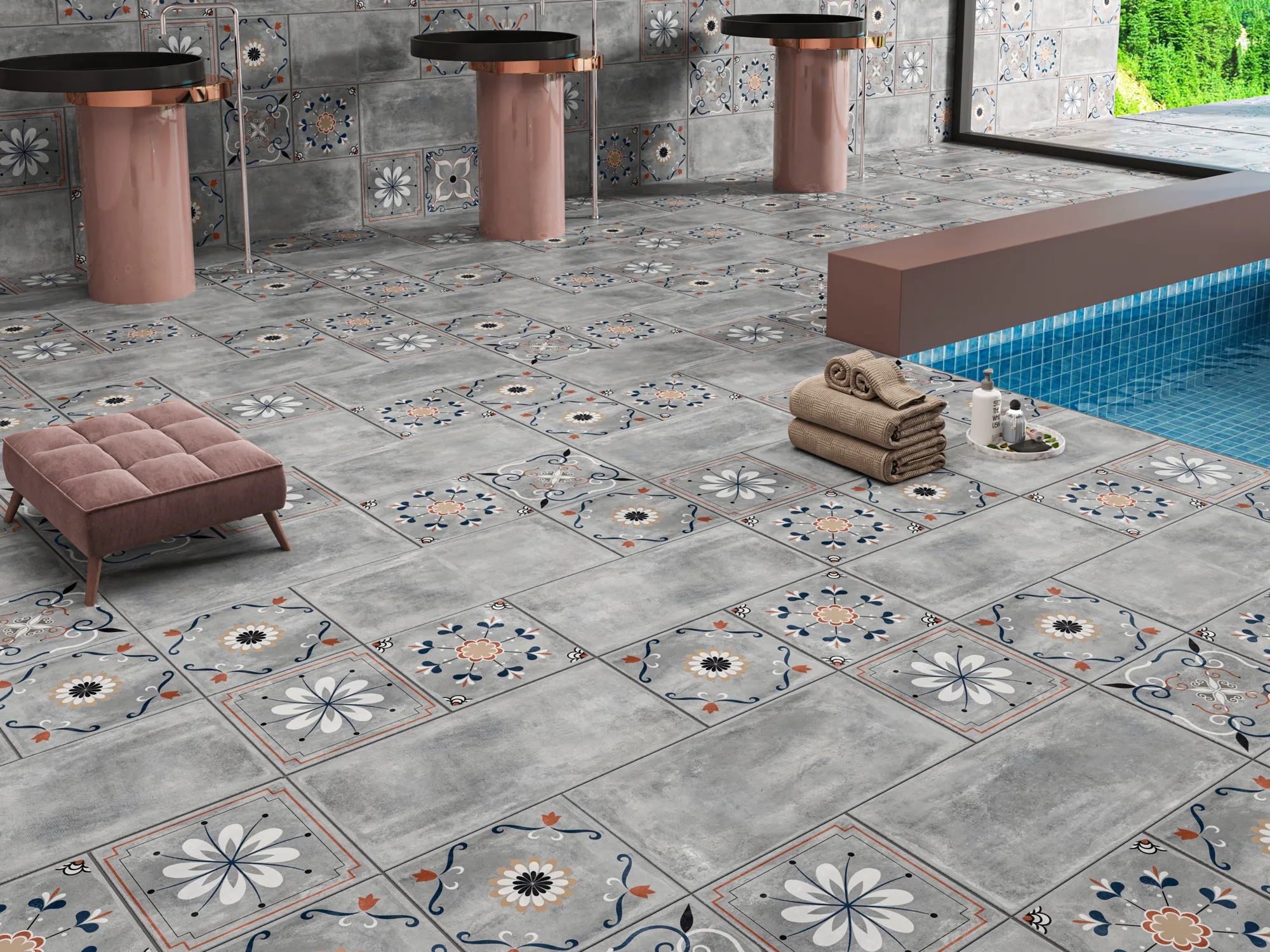KALAHARI ELITE DECO TIGUAN GREY GVT for Wall, Floor