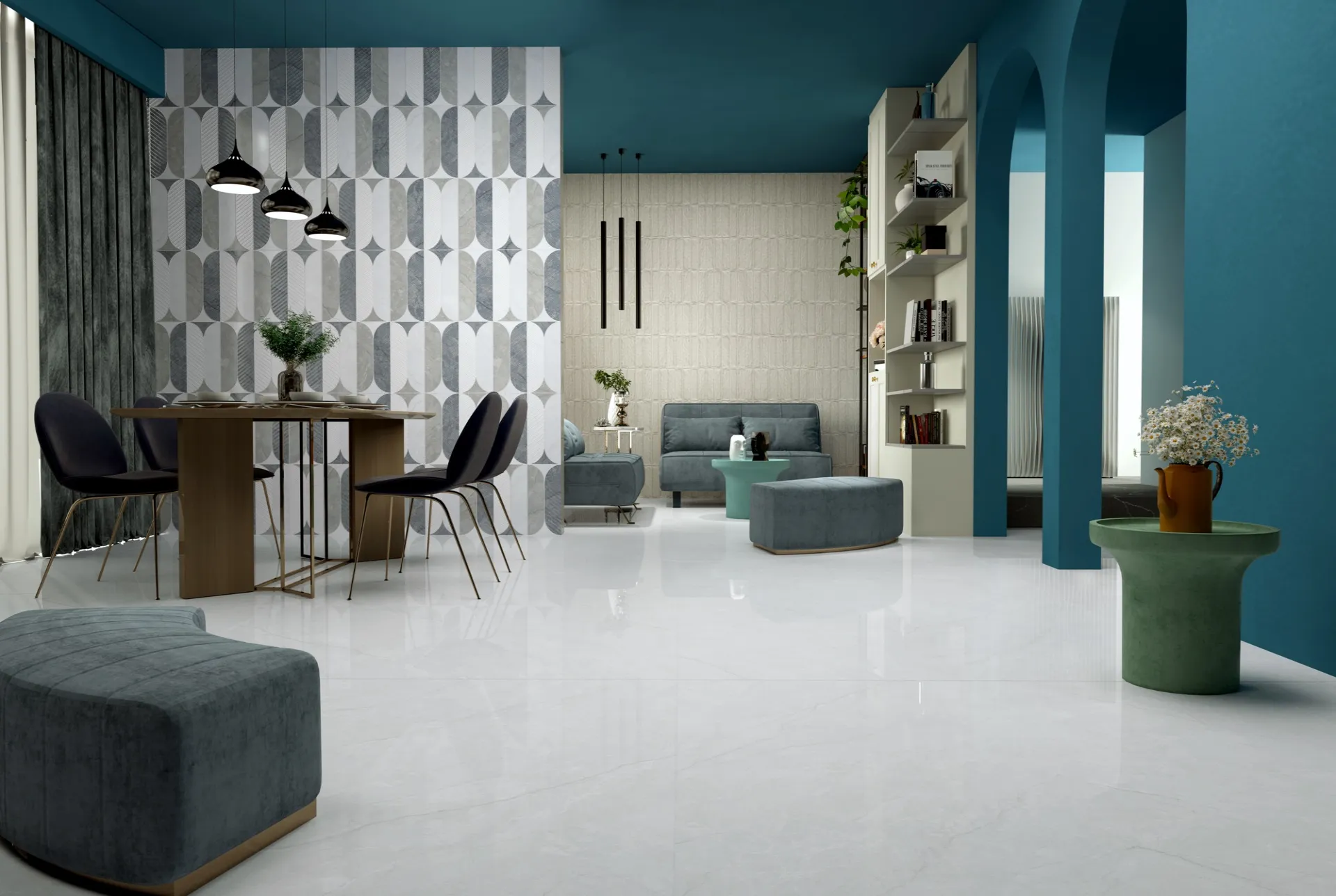 ENORME KS EL ORTONA SILVER FP GVT for Wall, Floor — Somany HARMONY collection