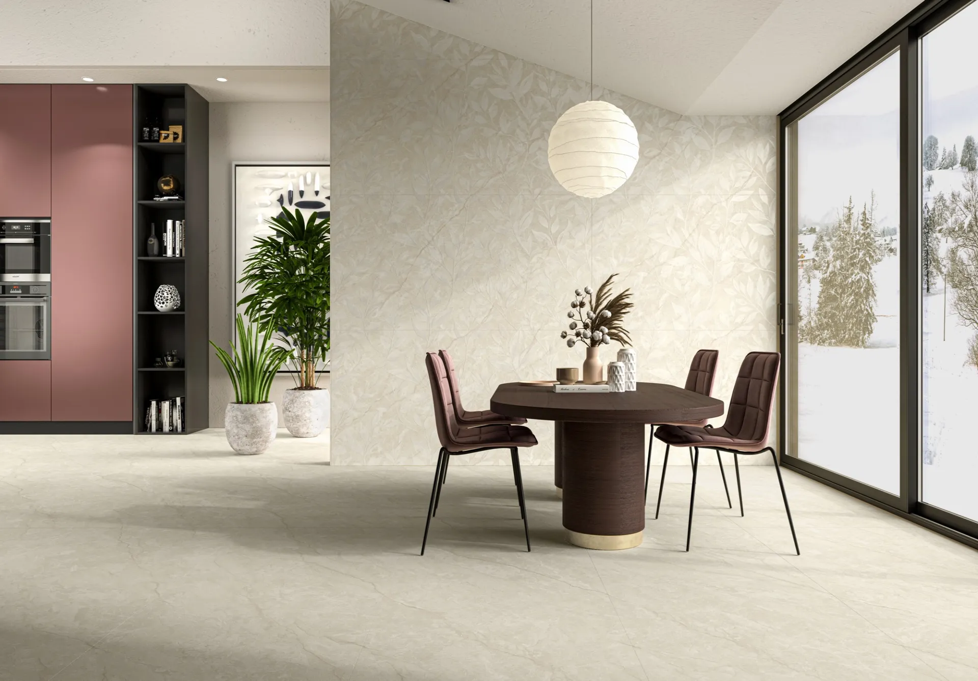 ENORME KS EL ORTONA CREMA PLUME GVT for Wall, Floor — Somany HARMONY collection