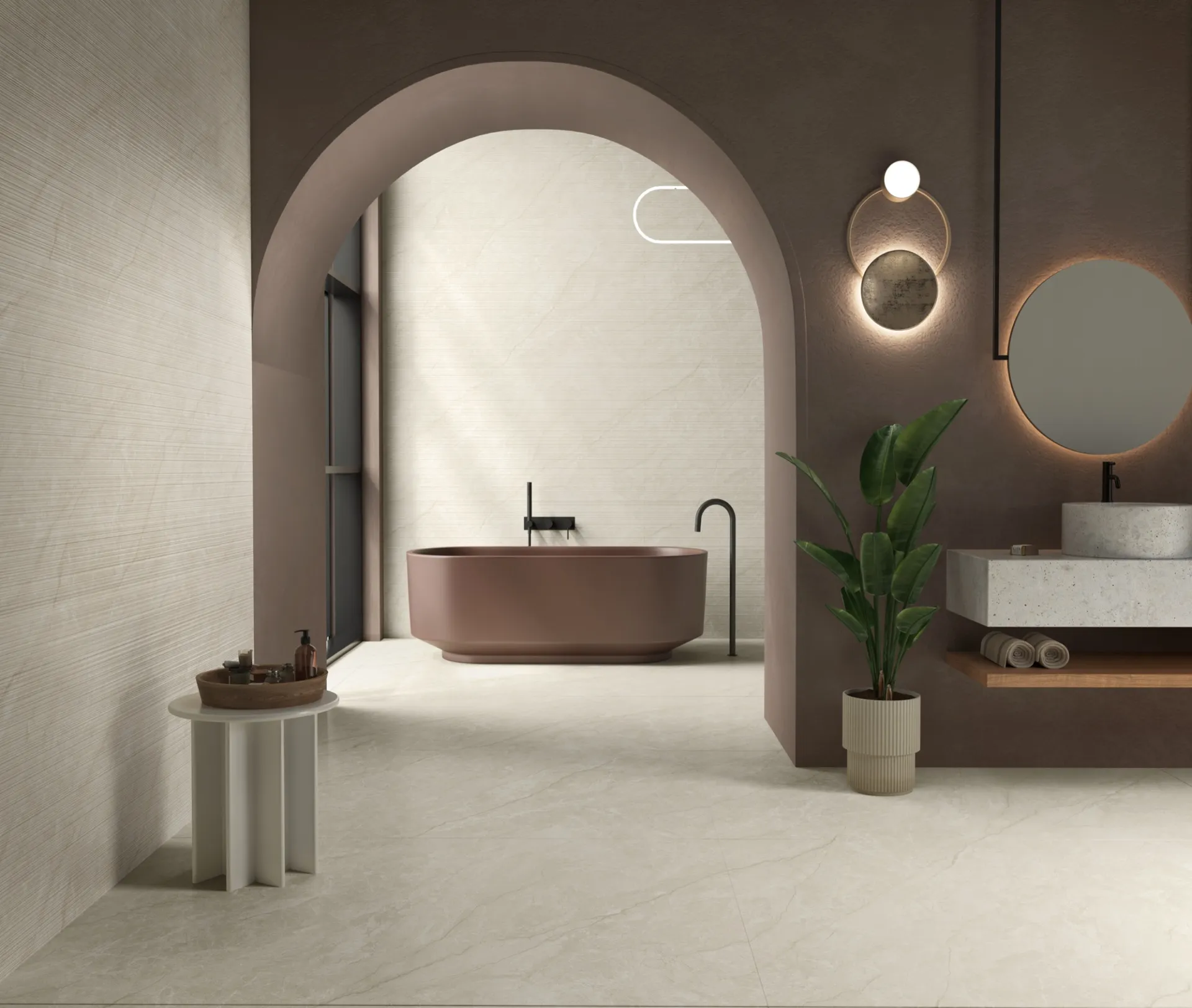 ENORME KS EL LEVIGATO ORTONA CREMA LGN GVT for Wall, Floor — Somany HARMONY collection