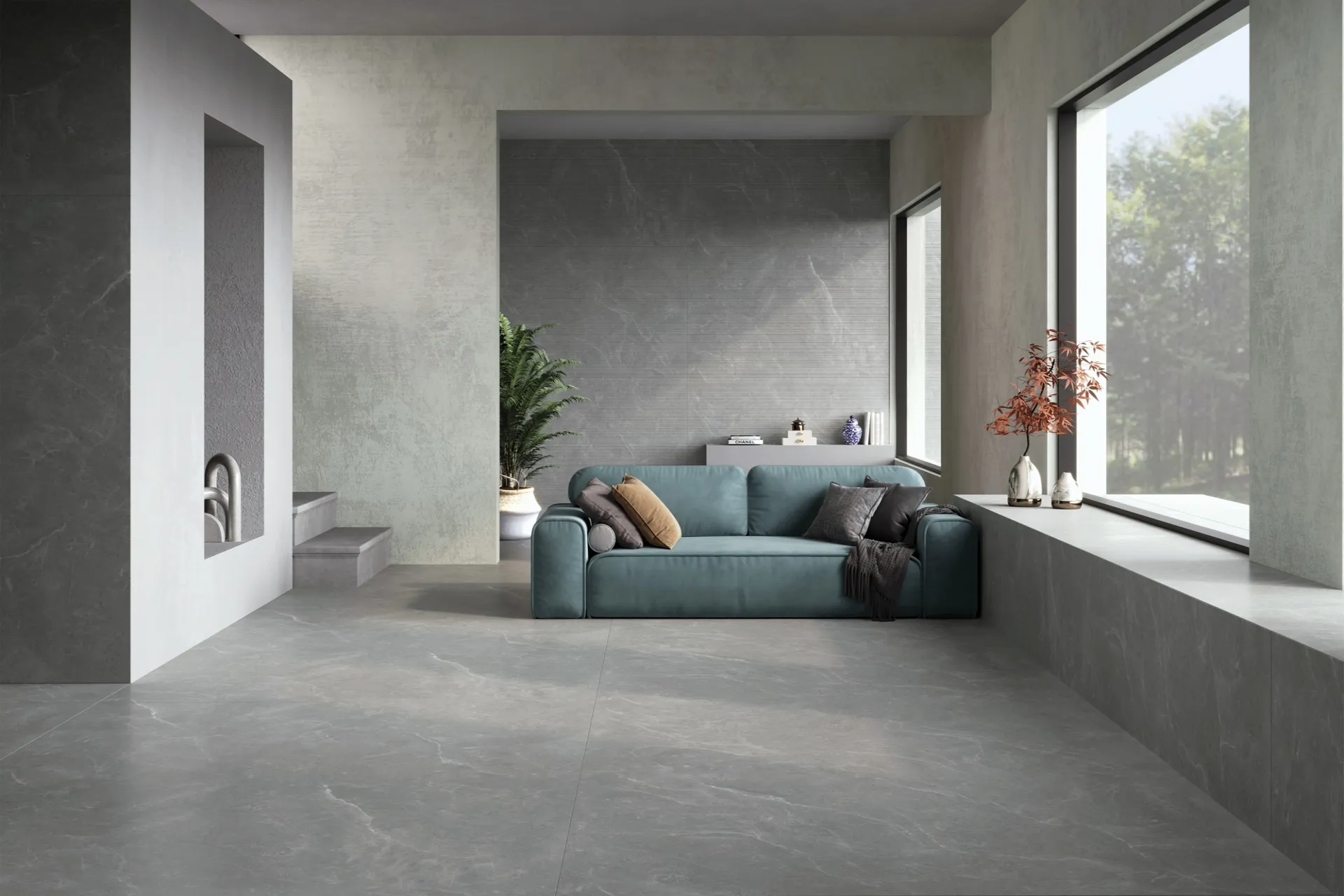 ENORME KS EL LEVIGATO PALERMO GREY LGN GVT for Wall, Floor — Somany HARMONY collection