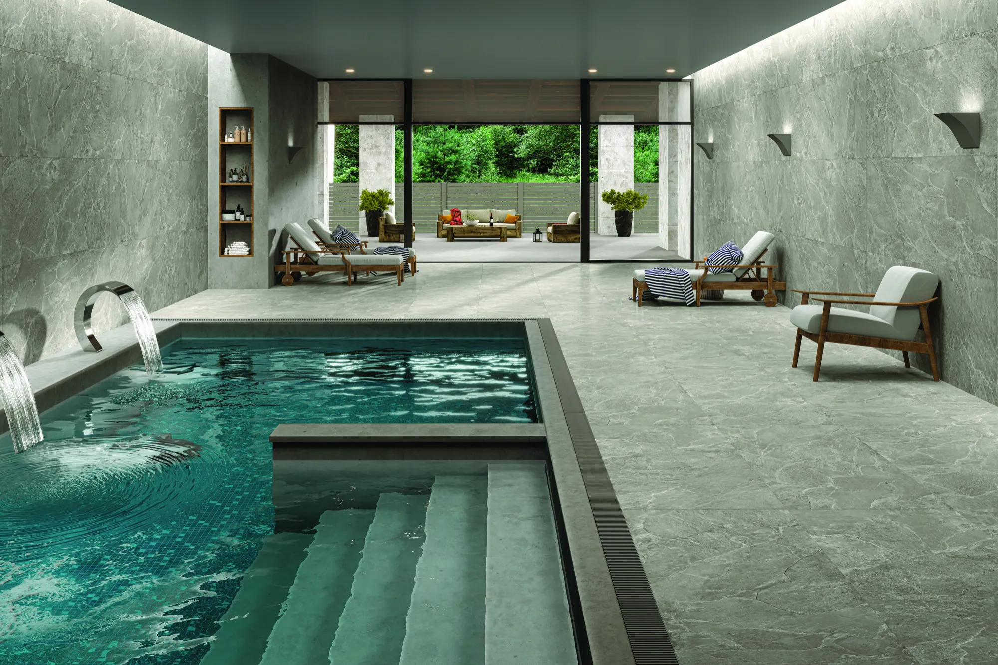 ENORME KS EVERSTONE SCURO ROBUSTO PEDRO GVT for Wall, Floor — Somany Everstone collection