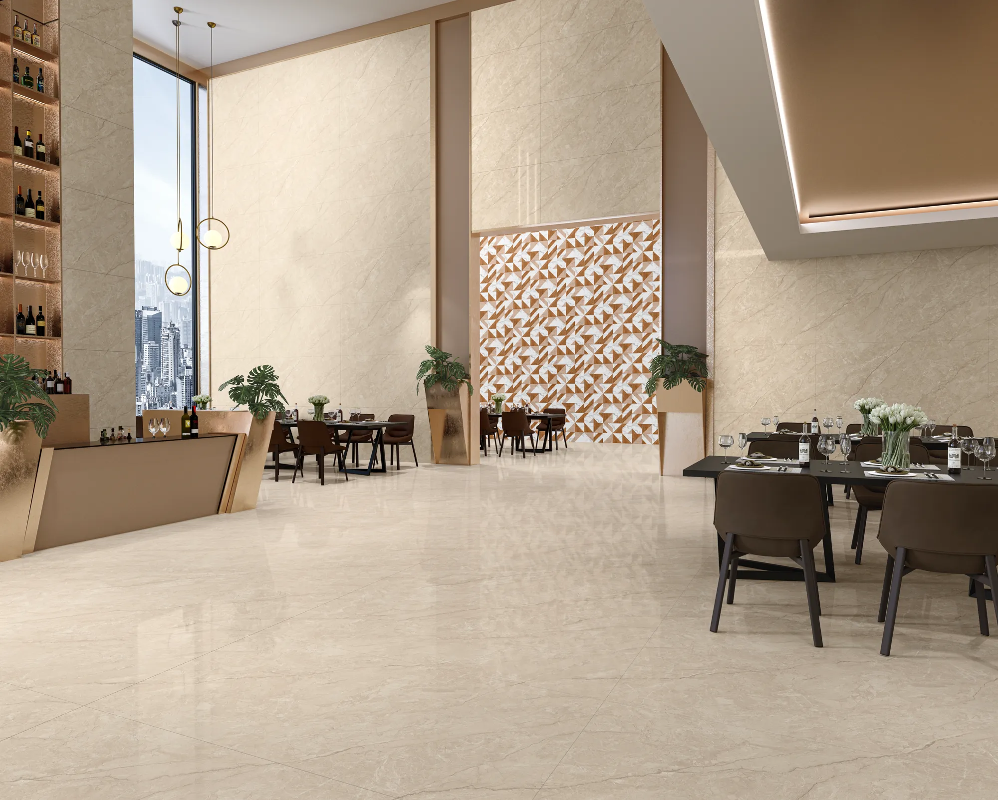 ENORME KS EL ORTONA TAUPE FP GVT for Wall, Floor — Somany HARMONY collection
