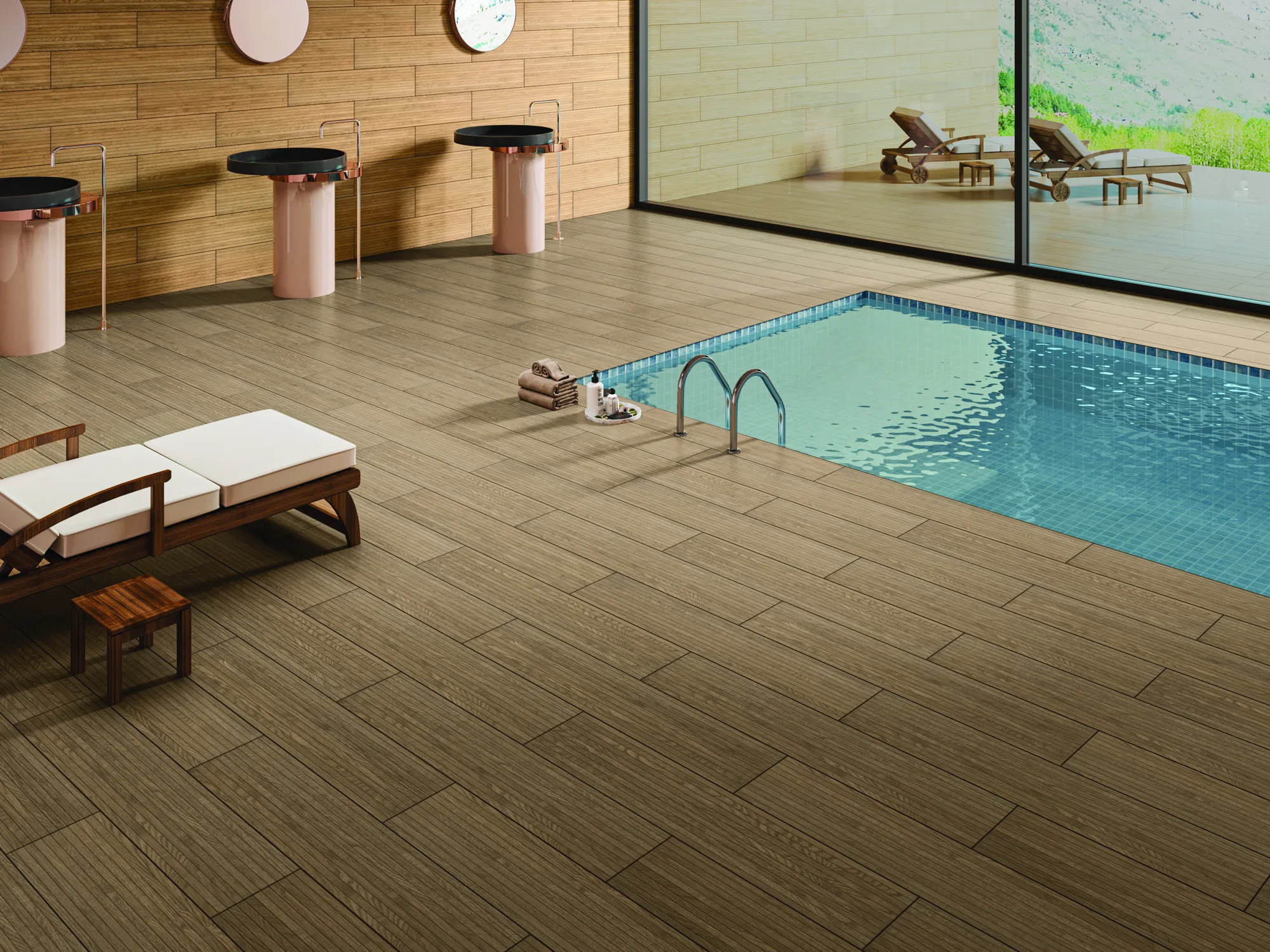 STRIO VALOR OLSON MUSHROOM V4 GVT for Wall, Floor — Somany Planks collection