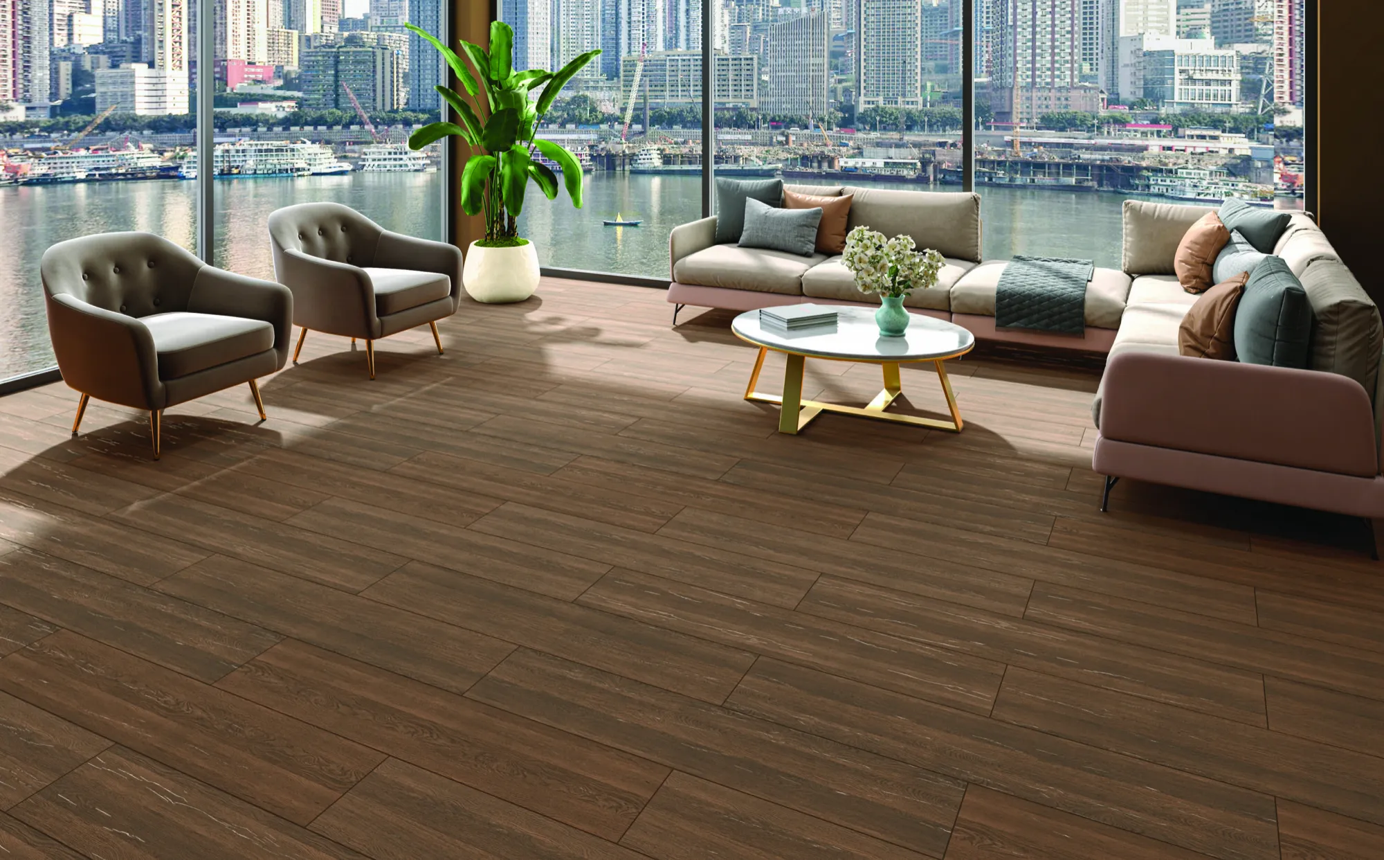 STRIO VALOR IMP TYLER WENGE V4 GVT for Wall, Floor — Somany PLANKS collection