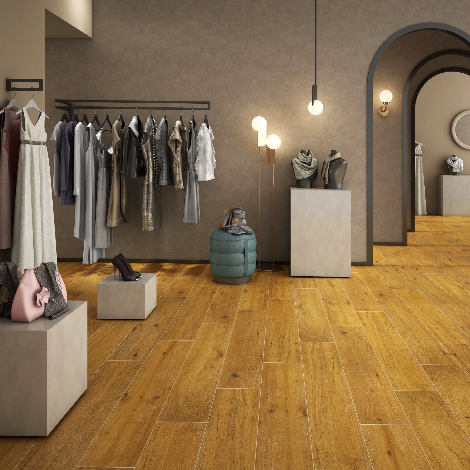 STRIO VALOR ROVERE WOOD TEAK GVT for Wall, Floor — Somany Planks collection