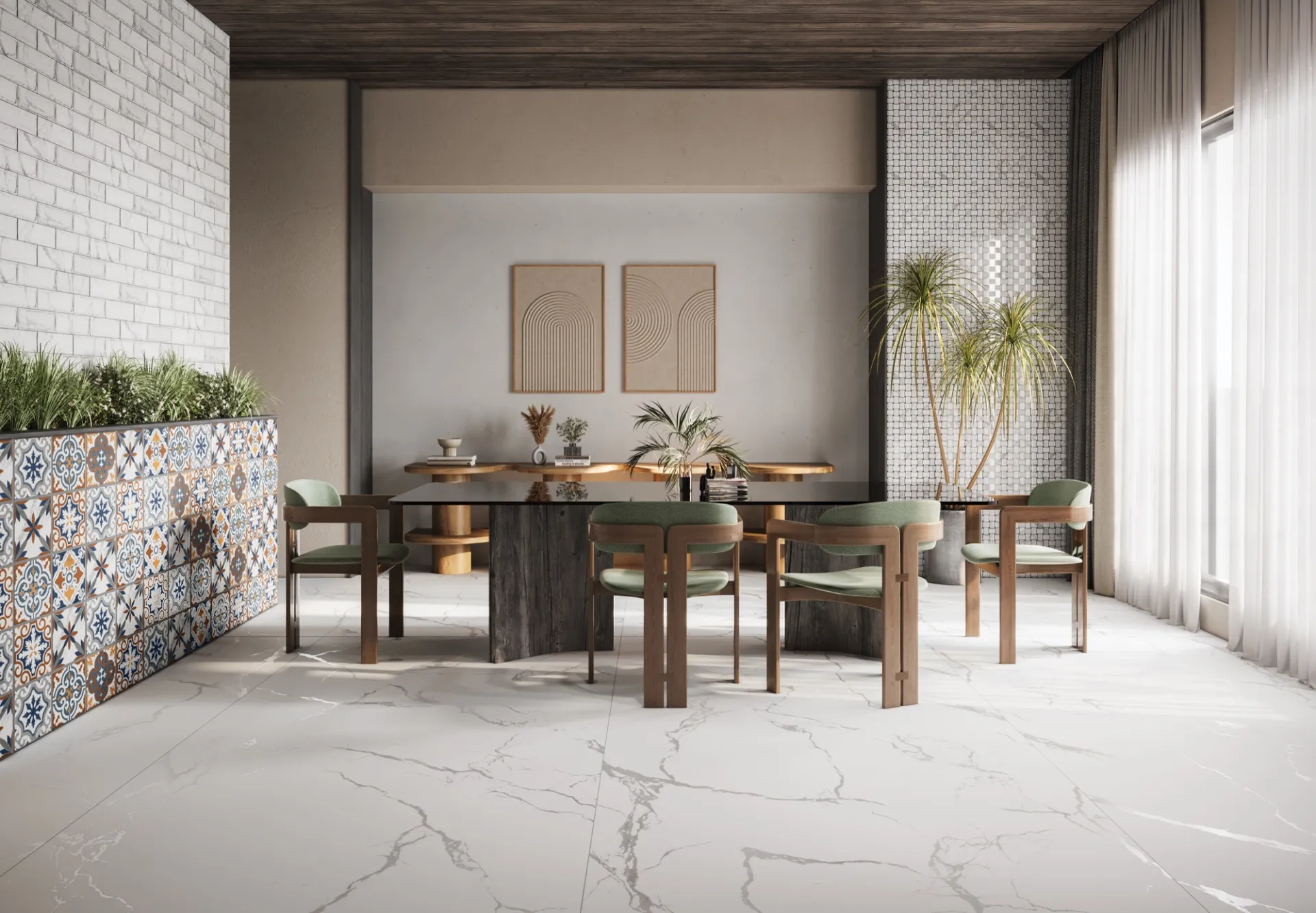 STATUARIO BRANCA 240 QUILL GLAM GVT for Wall, Floor — Somany ELITA collection