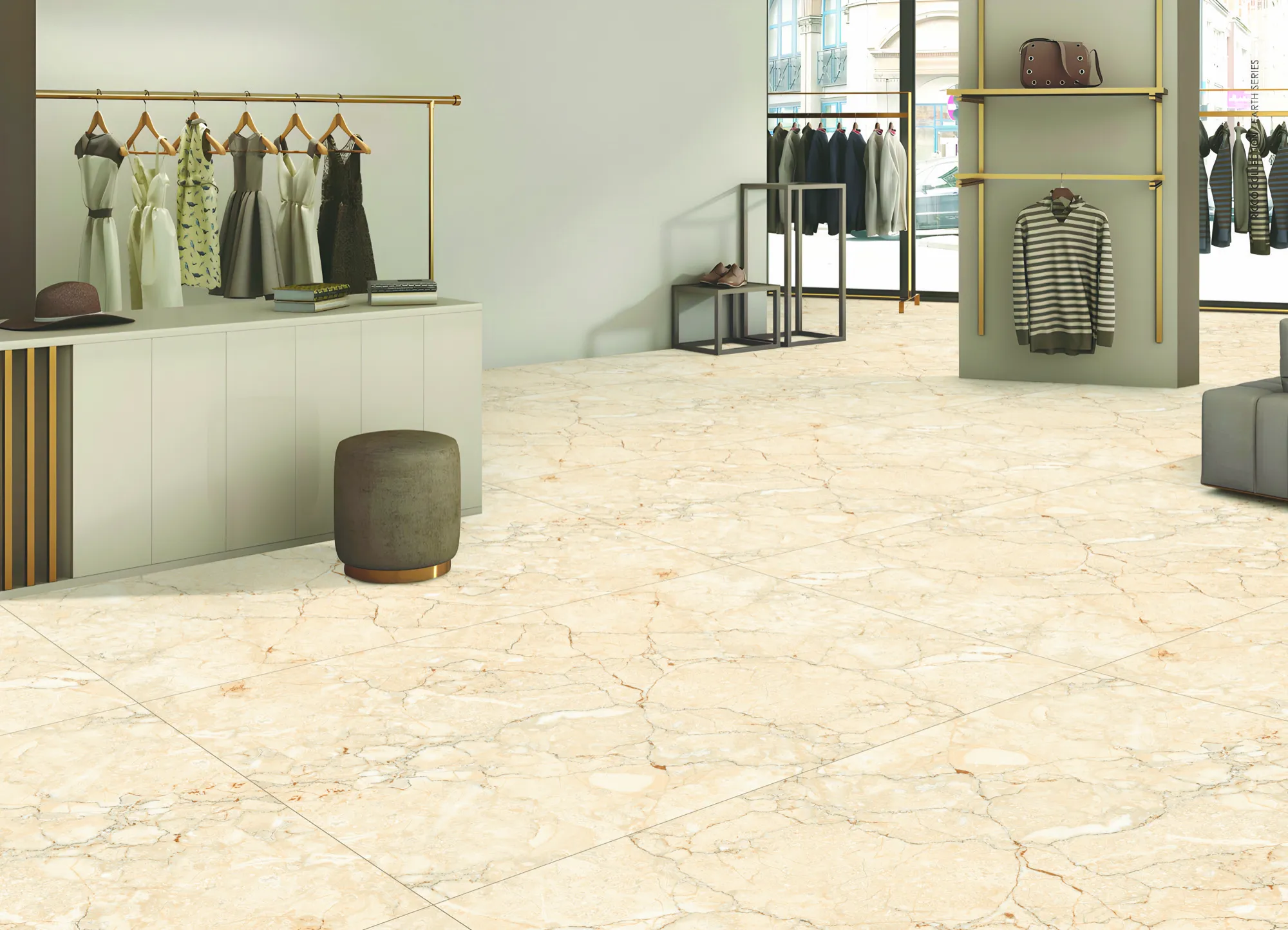 MAX 180 IMP MALLORY BEIGE GVT for Wall, Floor — Somany MAX collection