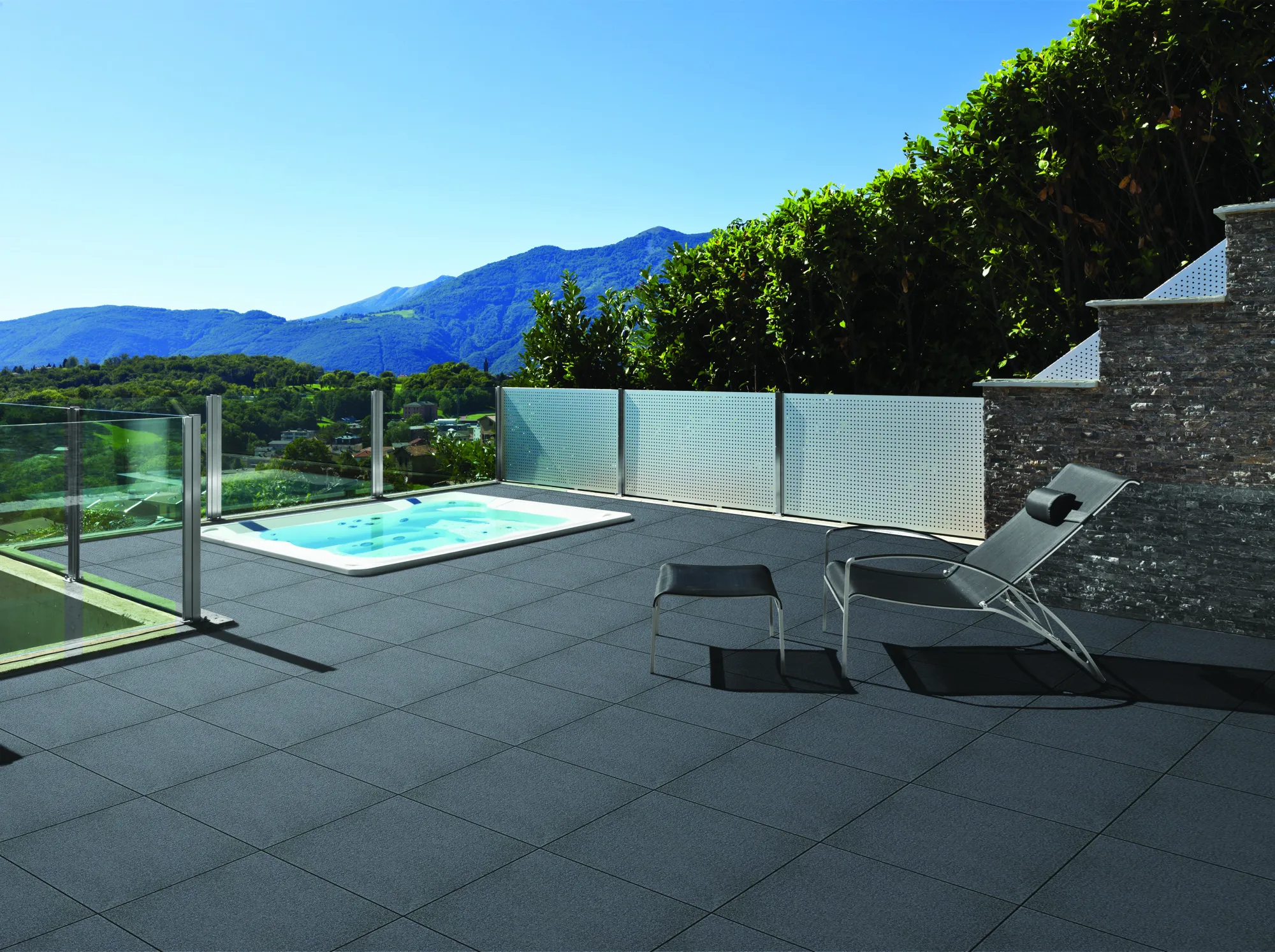 GEOSTONE GREY LIGHT-16 MM HDVT for Floor — Somany STONE16 collection