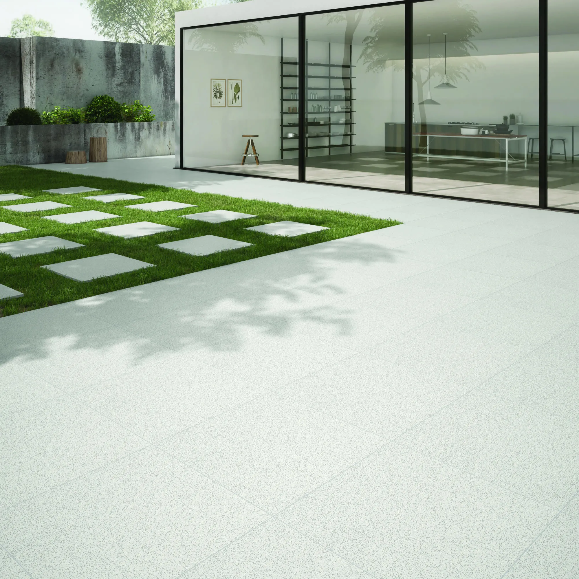 TECHSTONE GREY LIGHT HDVT for Floor — Somany Stone 10 collection