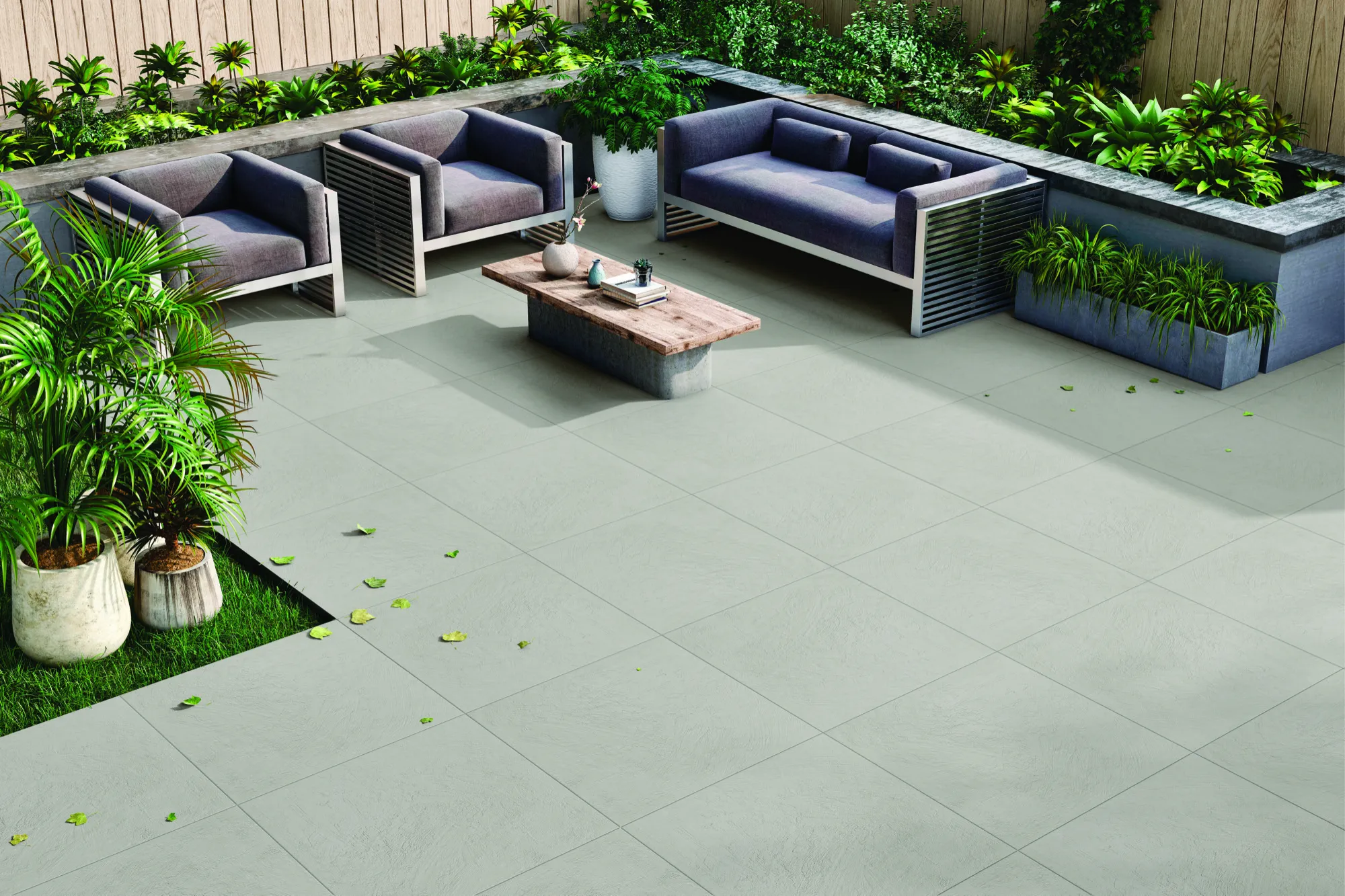 FLAGSTONE GRIS SATIN HDVT for Floor — Somany Flagstone collection