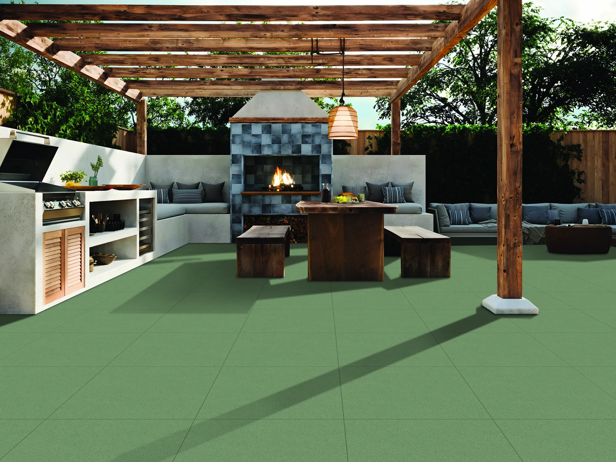 NEO TECHSTONE OLIVE HDVT for Floor — Somany Stone 10 collection