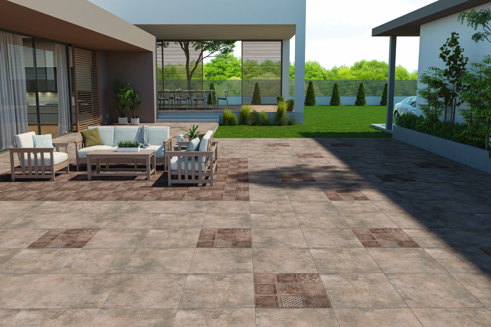 GATIEN COFFEE HDVT for Floor — Somany Stone 12 collection