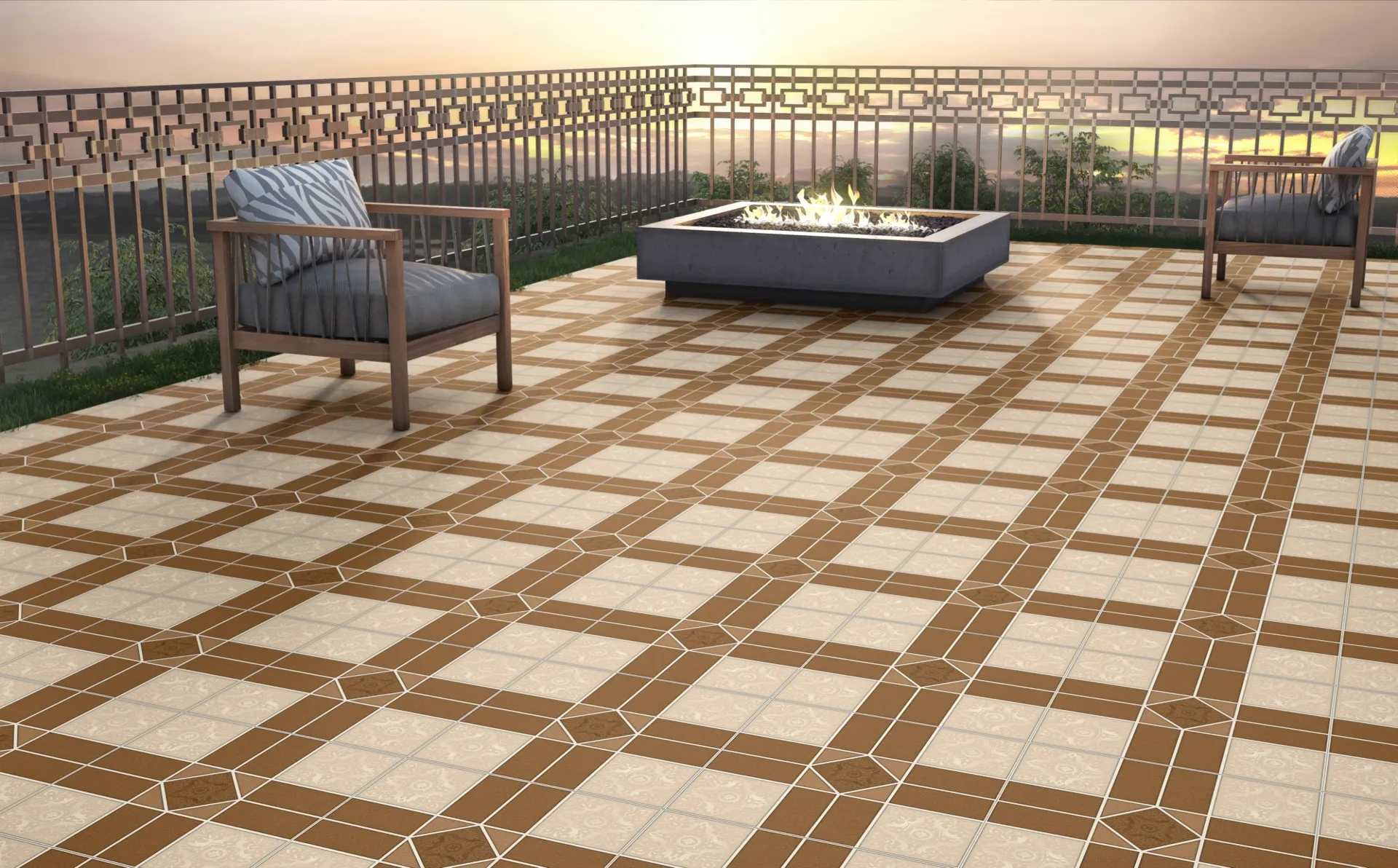 AMANS BROWN HDVT for Floor — Somany PAVESMART collection